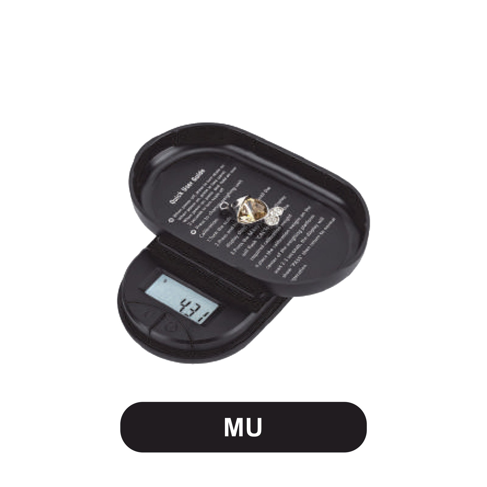 Fuzion MU-200-Black 0.01 gm Digital Scale - Image 2