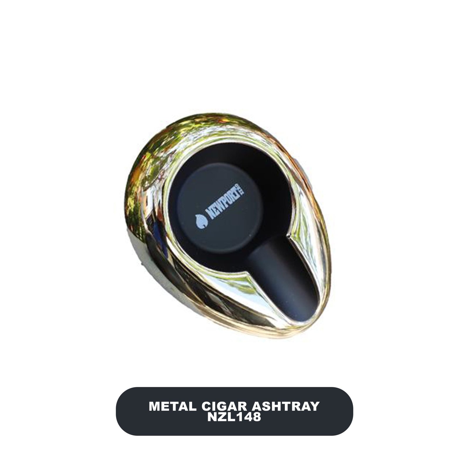 Newport Zero Small Round Metal Cigar Ashtray - Image 3