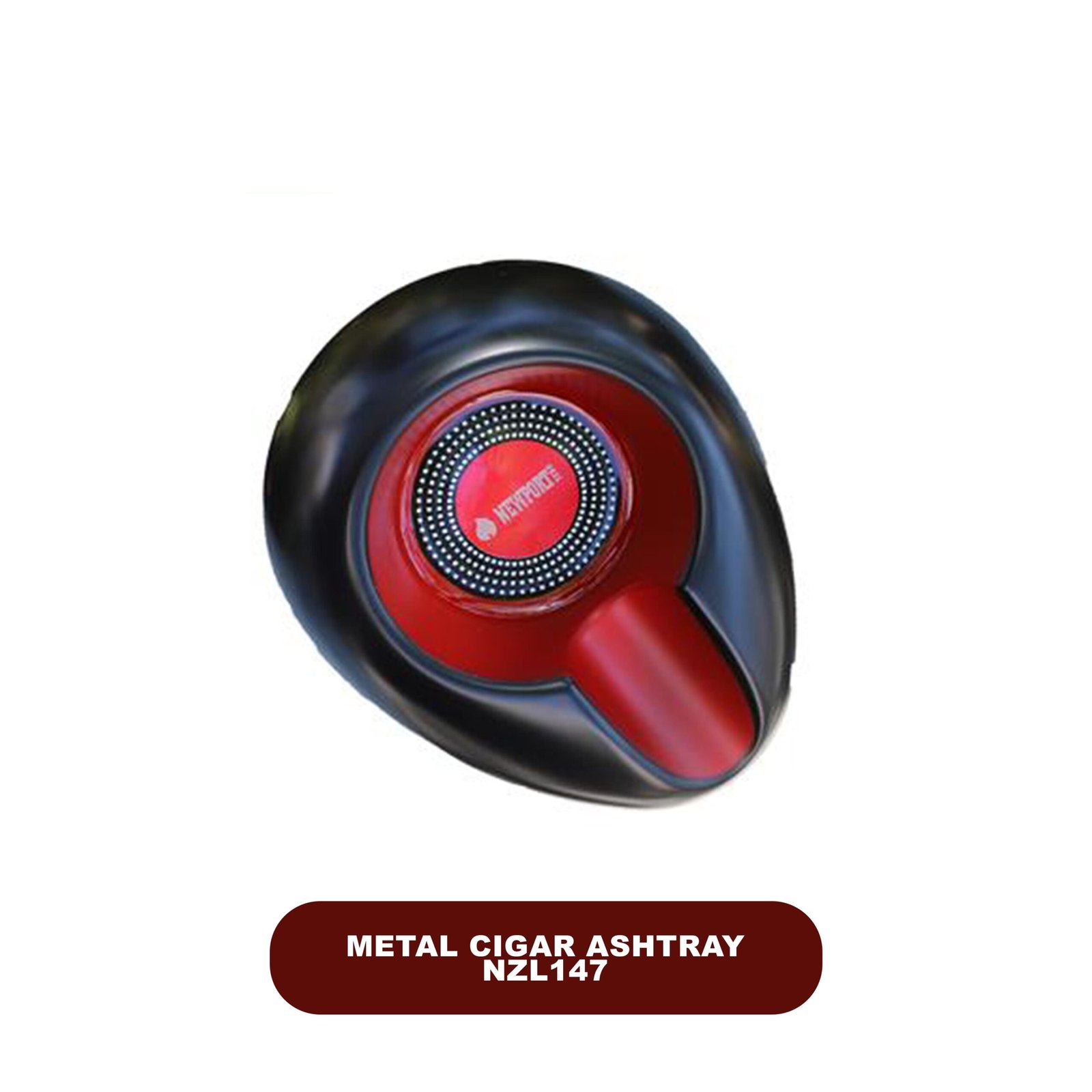 Newport Zero Small Round Metal Cigar Ashtray - Image 2