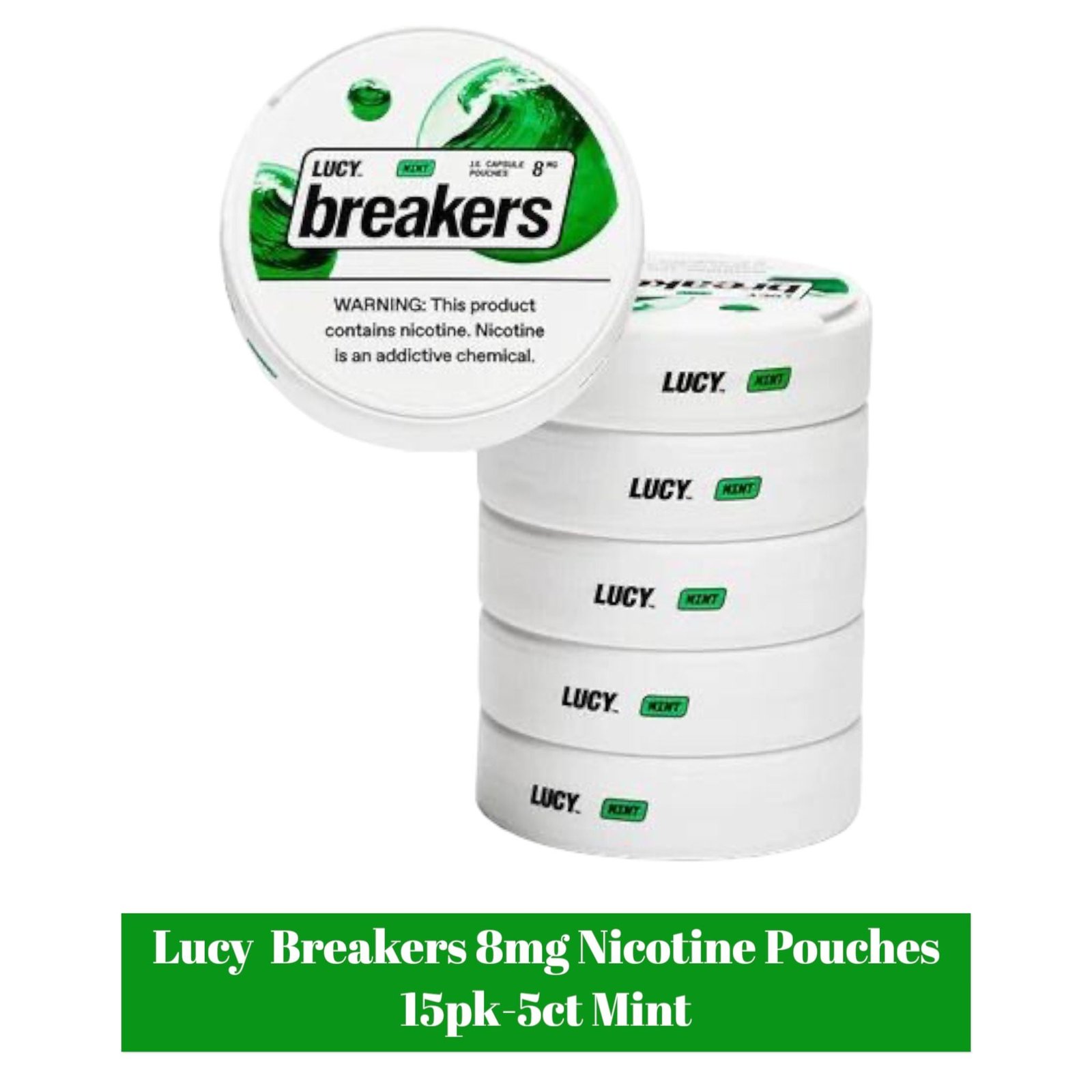 Lucy Breakers 8mg Nicotine Pouches 15pk - 5ct - Image 6