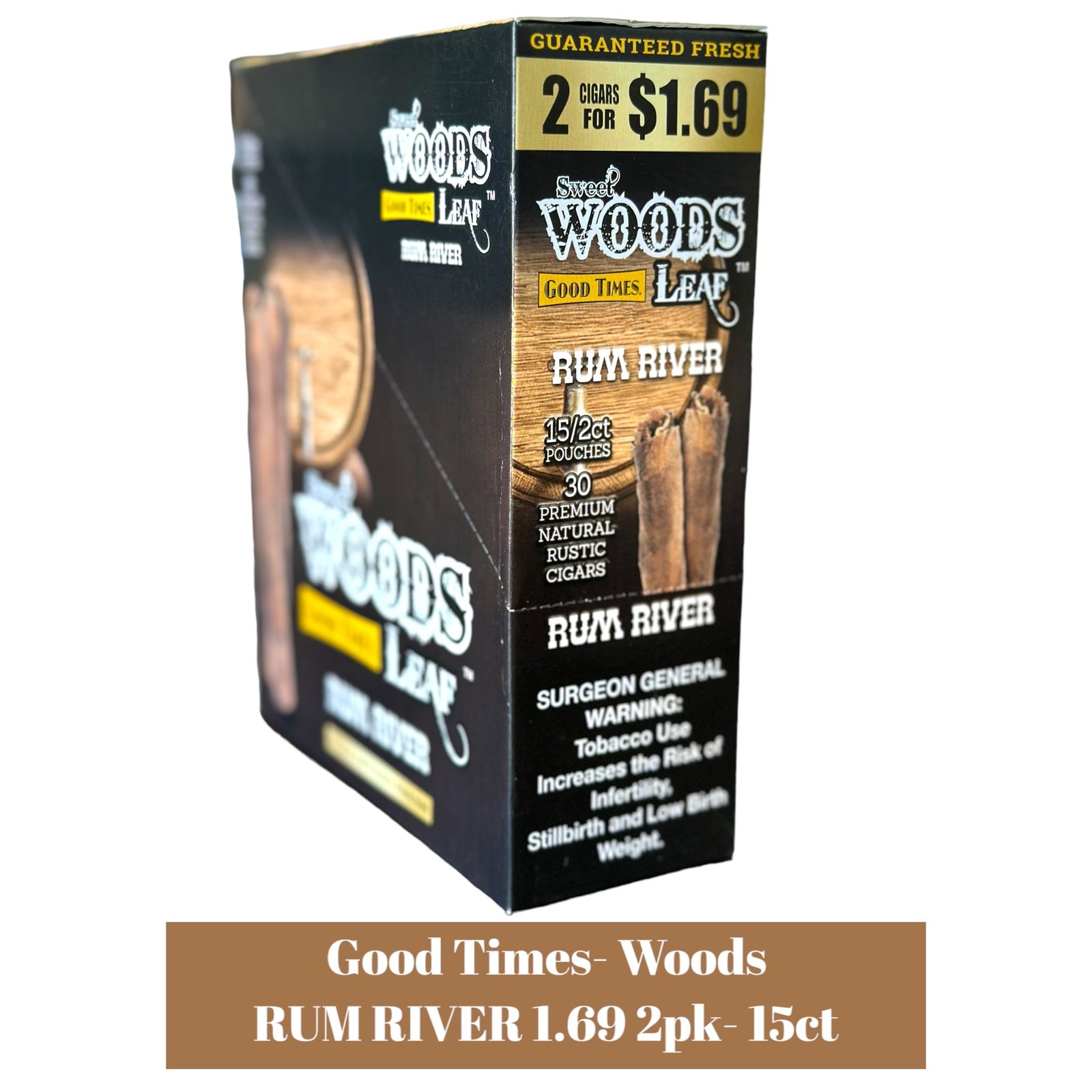 Good Times Woods $1.69 Cigarillos Pouch 2pk Display- 15ct - Image 6