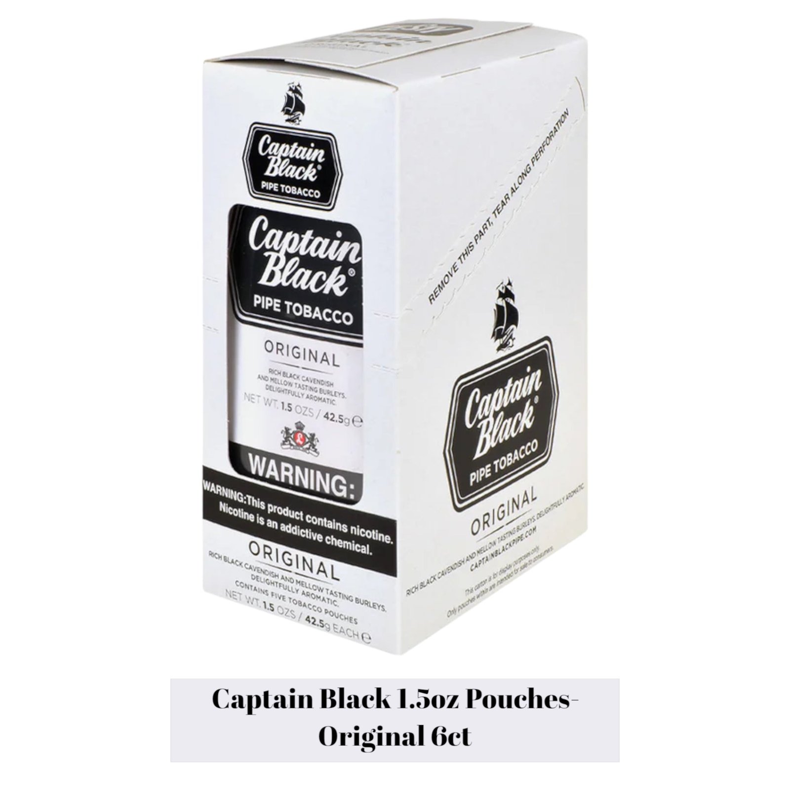Captain Black Loose Tobacco 1.50z Pouch-6ct - Image 2