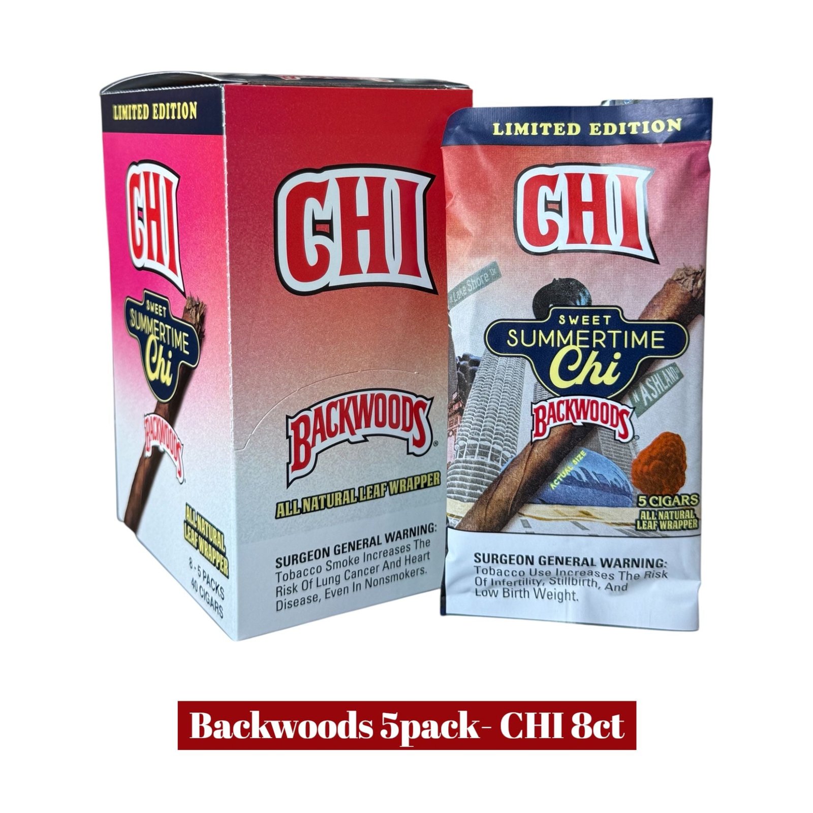 Backwoods Cigars 5pack Display- 8ct - Image 24