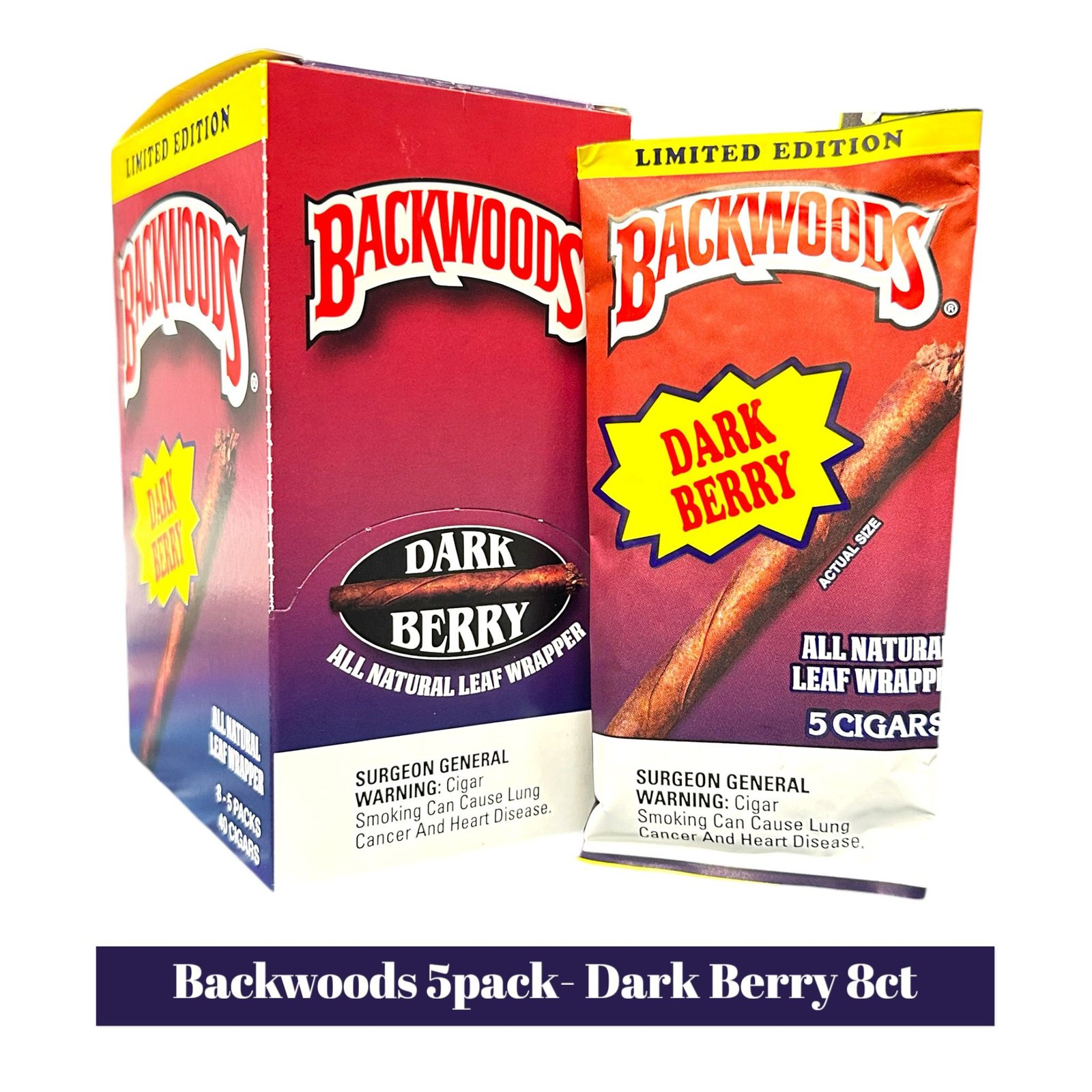 Backwoods Cigars 5pack Display- 8ct - Image 19
