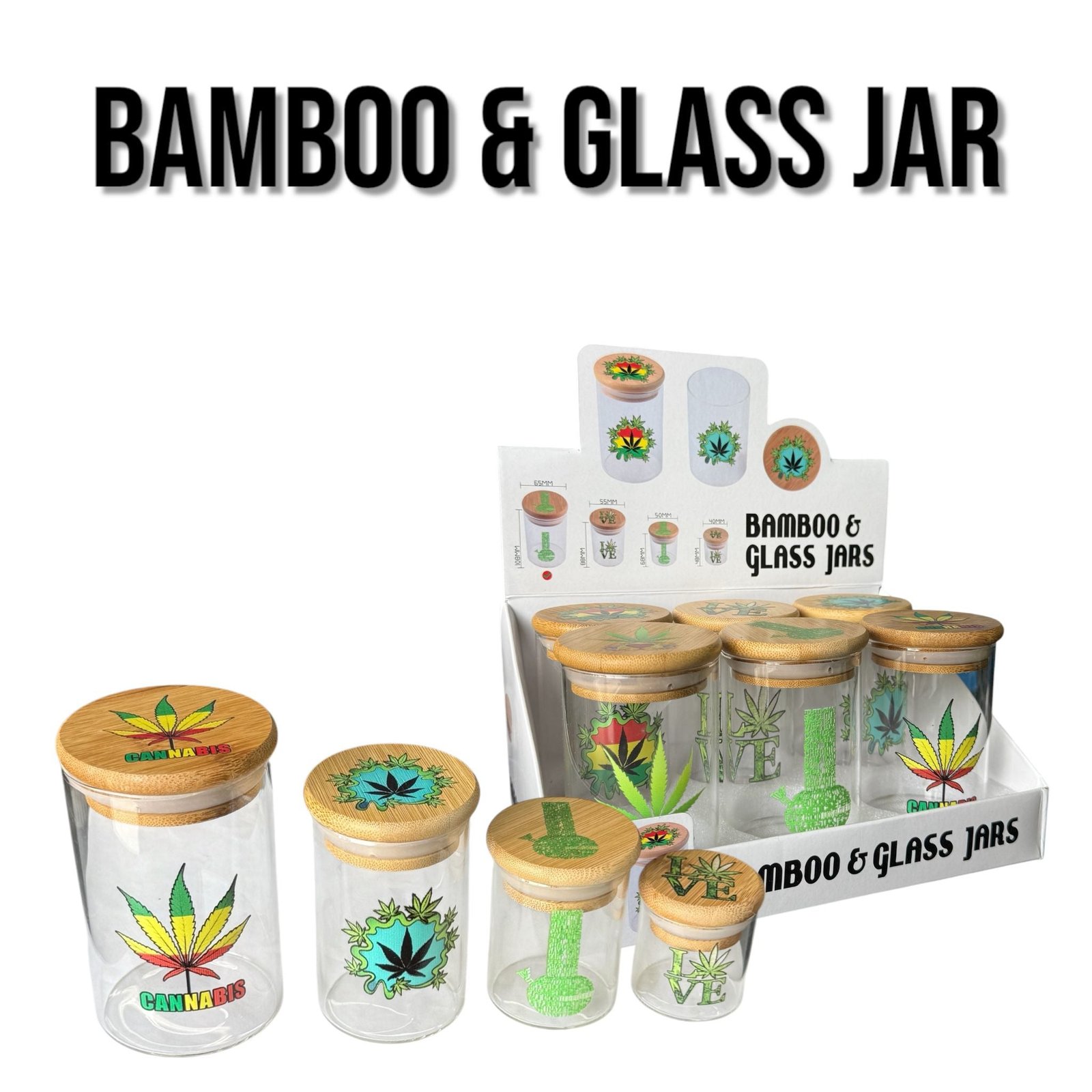 Bamboo Glass Jars - Image 5