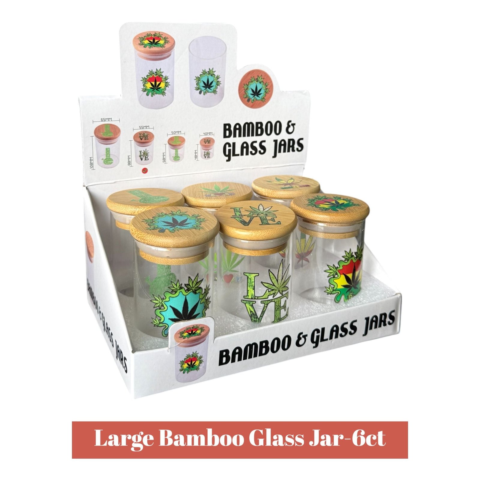 Bamboo Glass Jars - Image 2