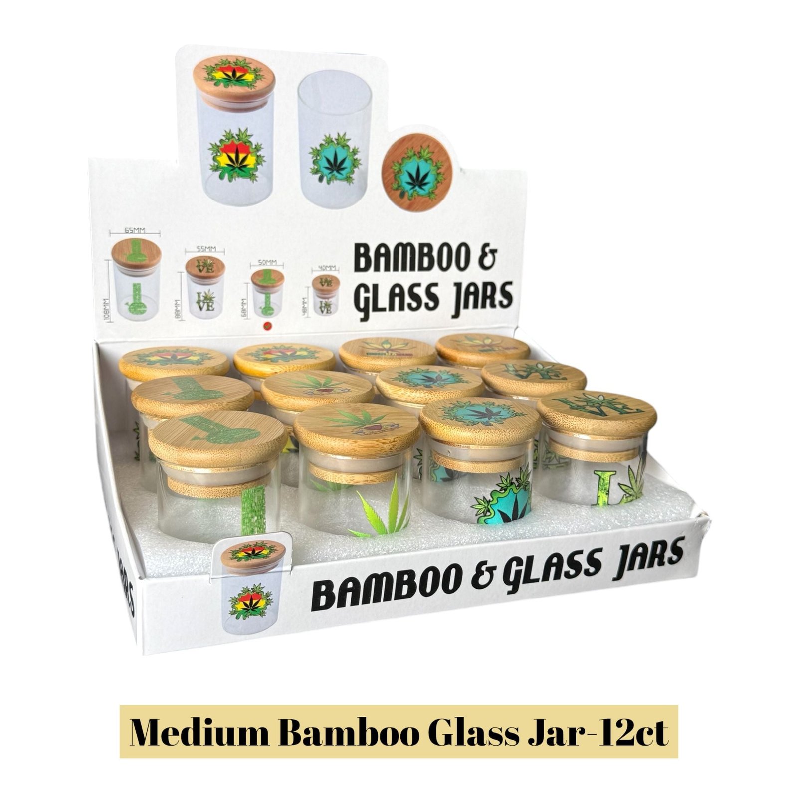 Bamboo Glass Jars - Image 3