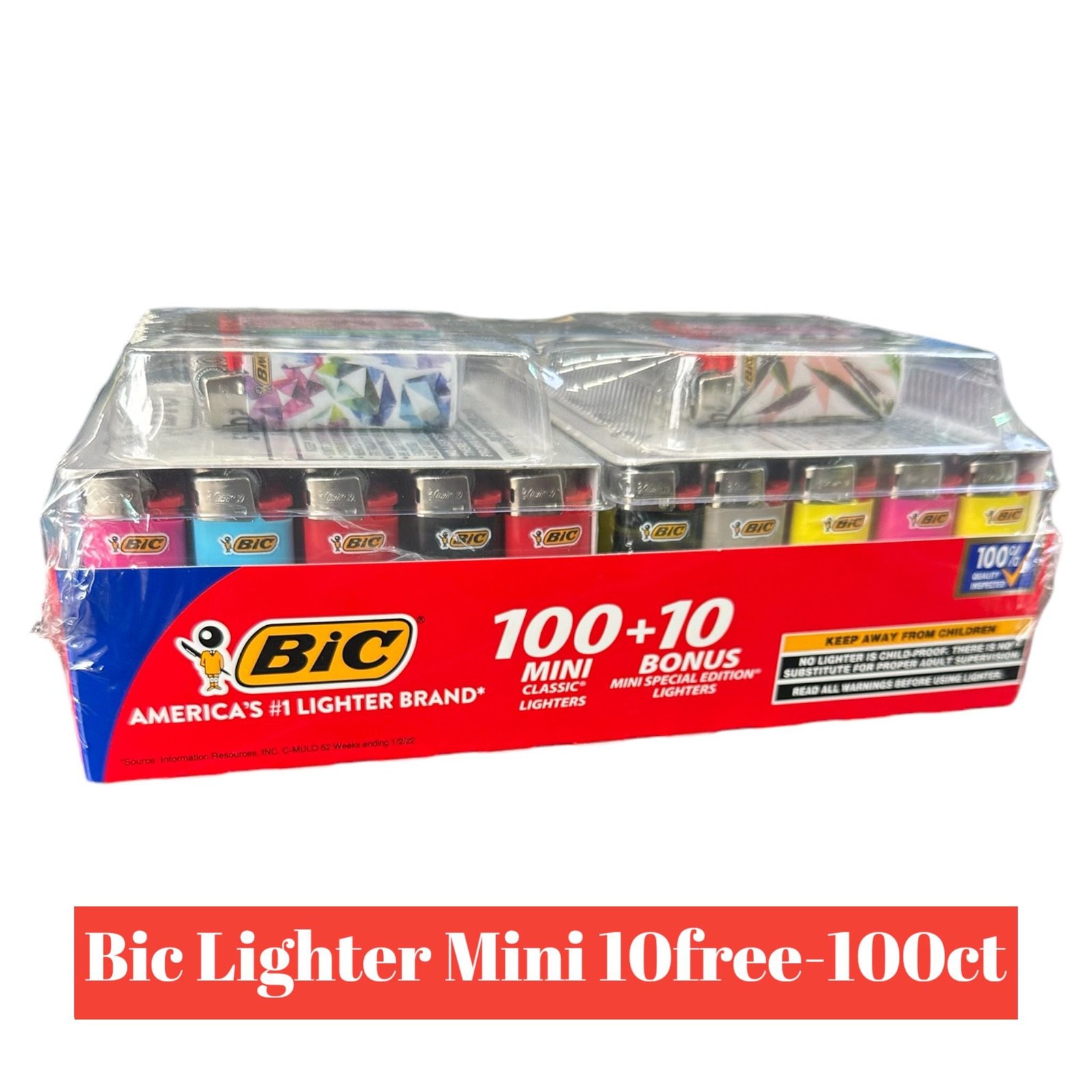 Bic Lighter MINI 10Free- 100ct - Image 2