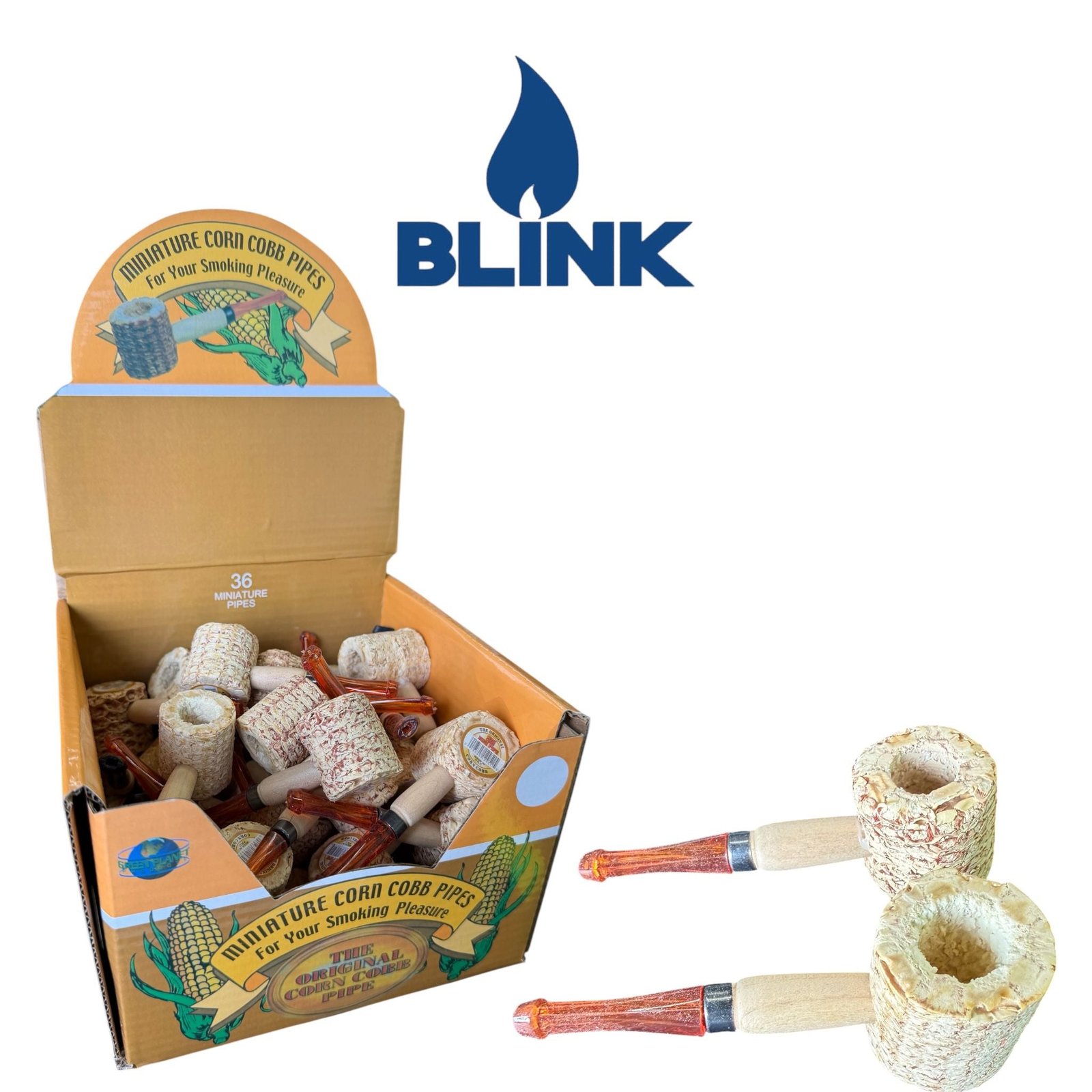 Blink 013 Mini Corn Cob Pipe-36ct