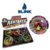 Blink 14384 Glass Ashtray Leaf- 6ct
