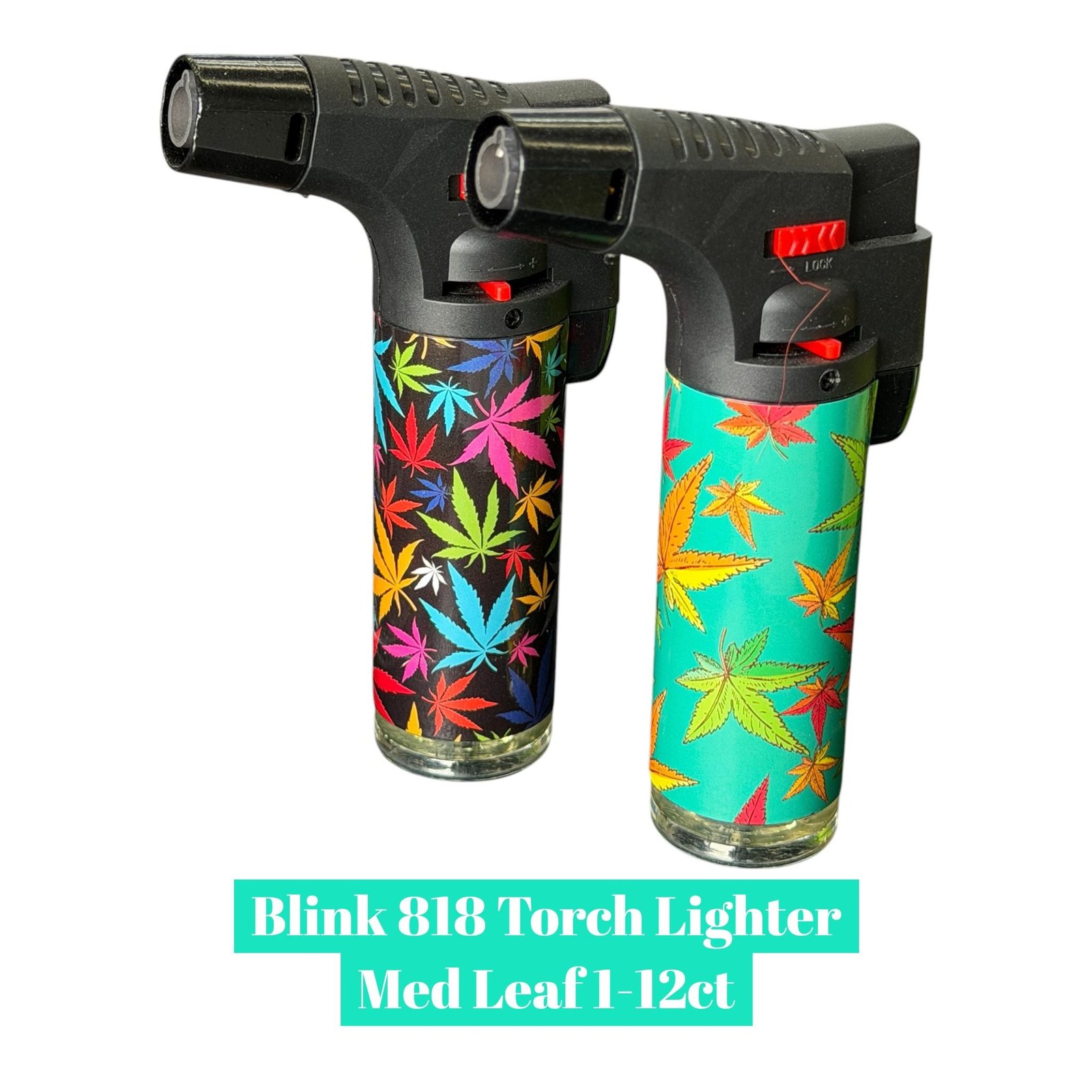 Blink 818 Torch Lighter Med Leaf 1-12ct - Image 2