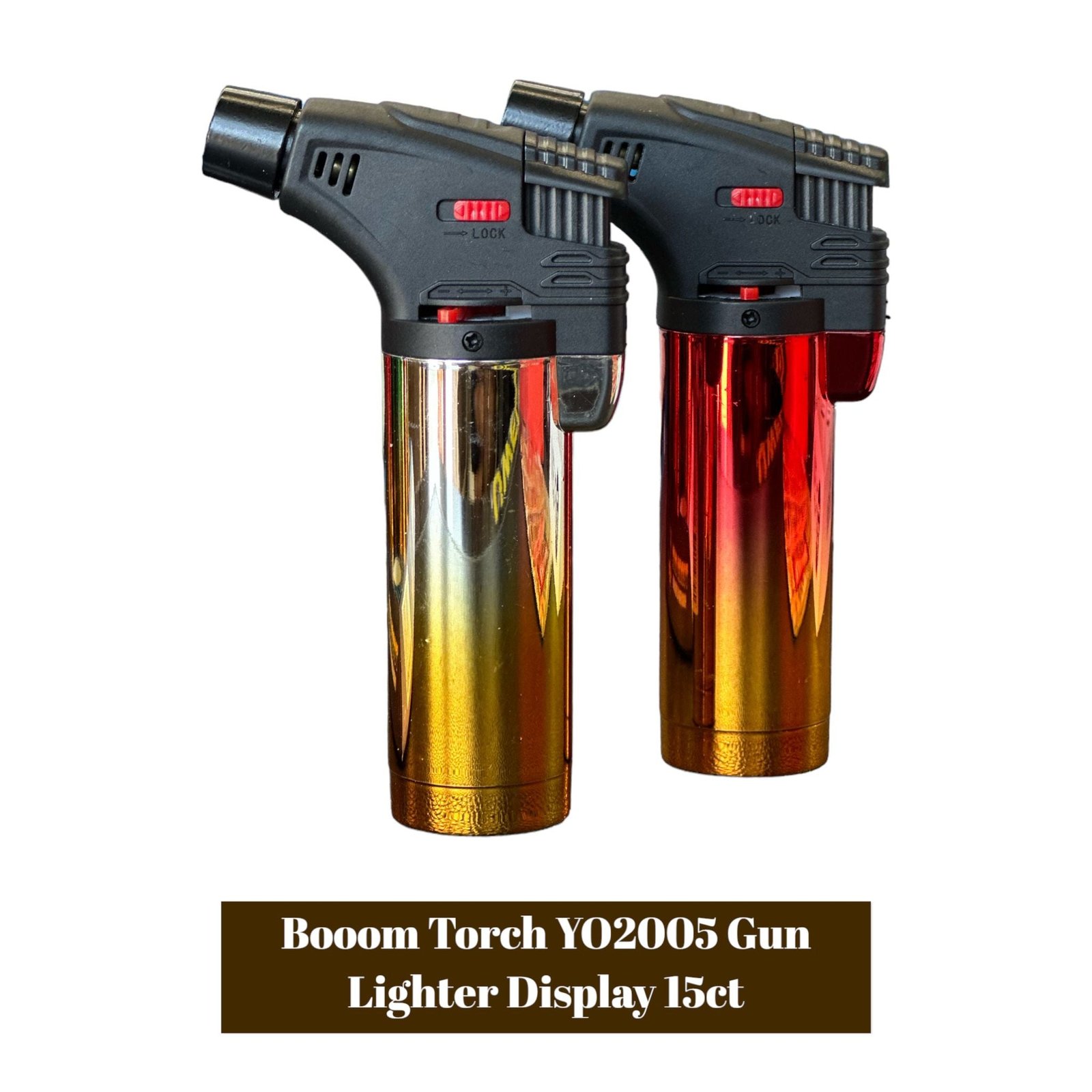 Booom Torch YO2005 Gun Lighter Display -15ct - Image 2