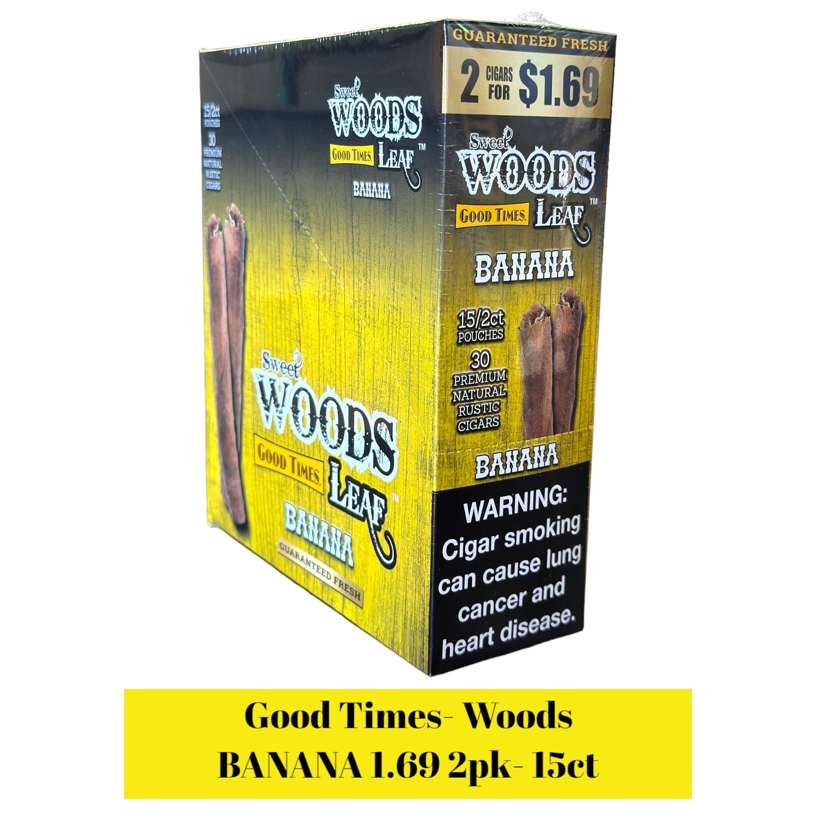 Good Times Woods $1.69 Cigarillos Pouch 2pk Display- 15ct - Image 2