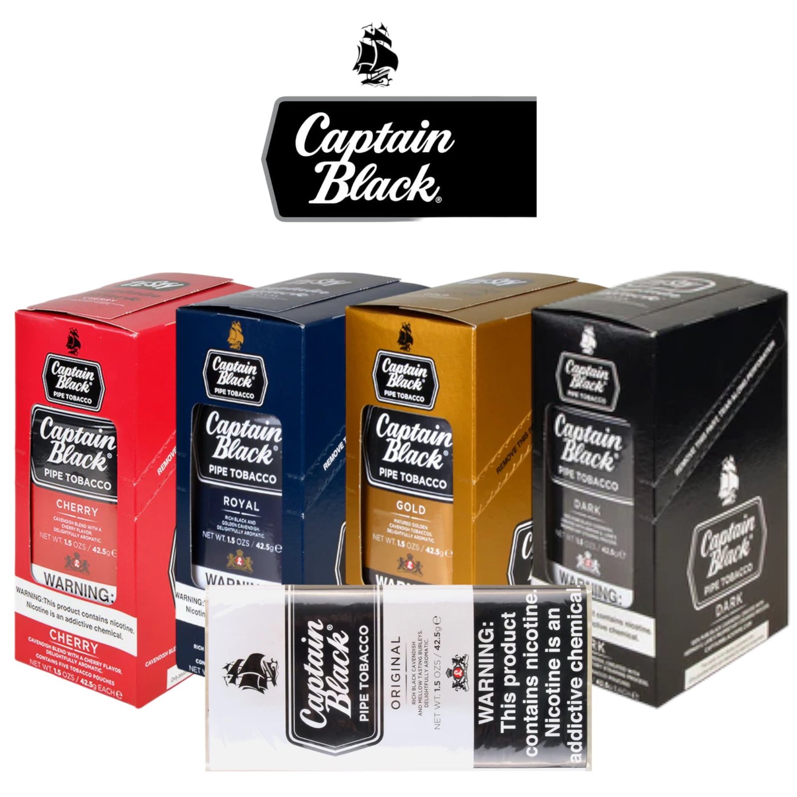 Captain Black Loose Tobacco 1.50z Pouch-6ct - Image 6