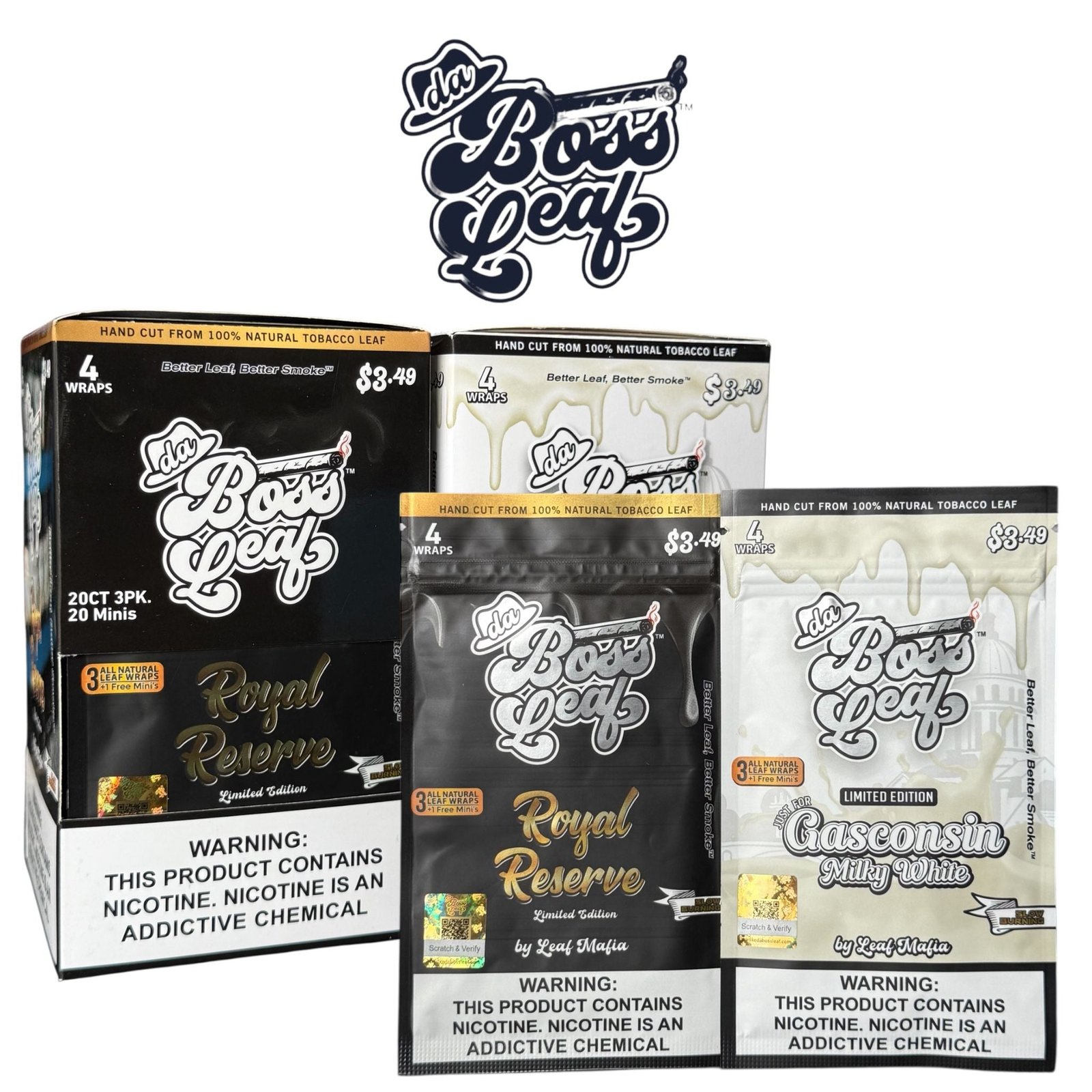 Da Boss Leaf 3.49 Wraps -20ct - Image 4