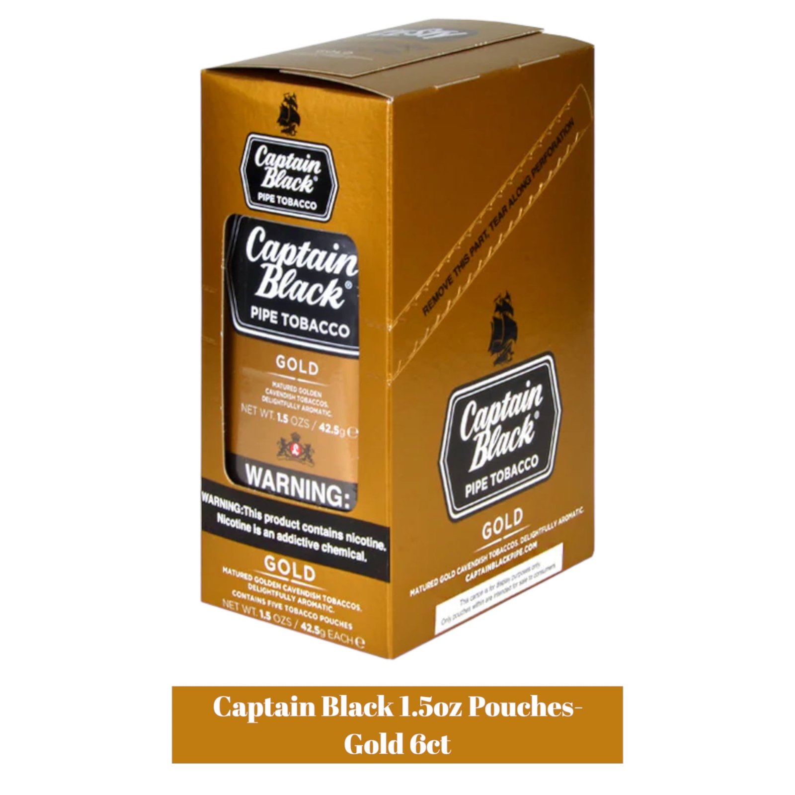 Captain Black Loose Tobacco 1.50z Pouch-6ct - Image 5