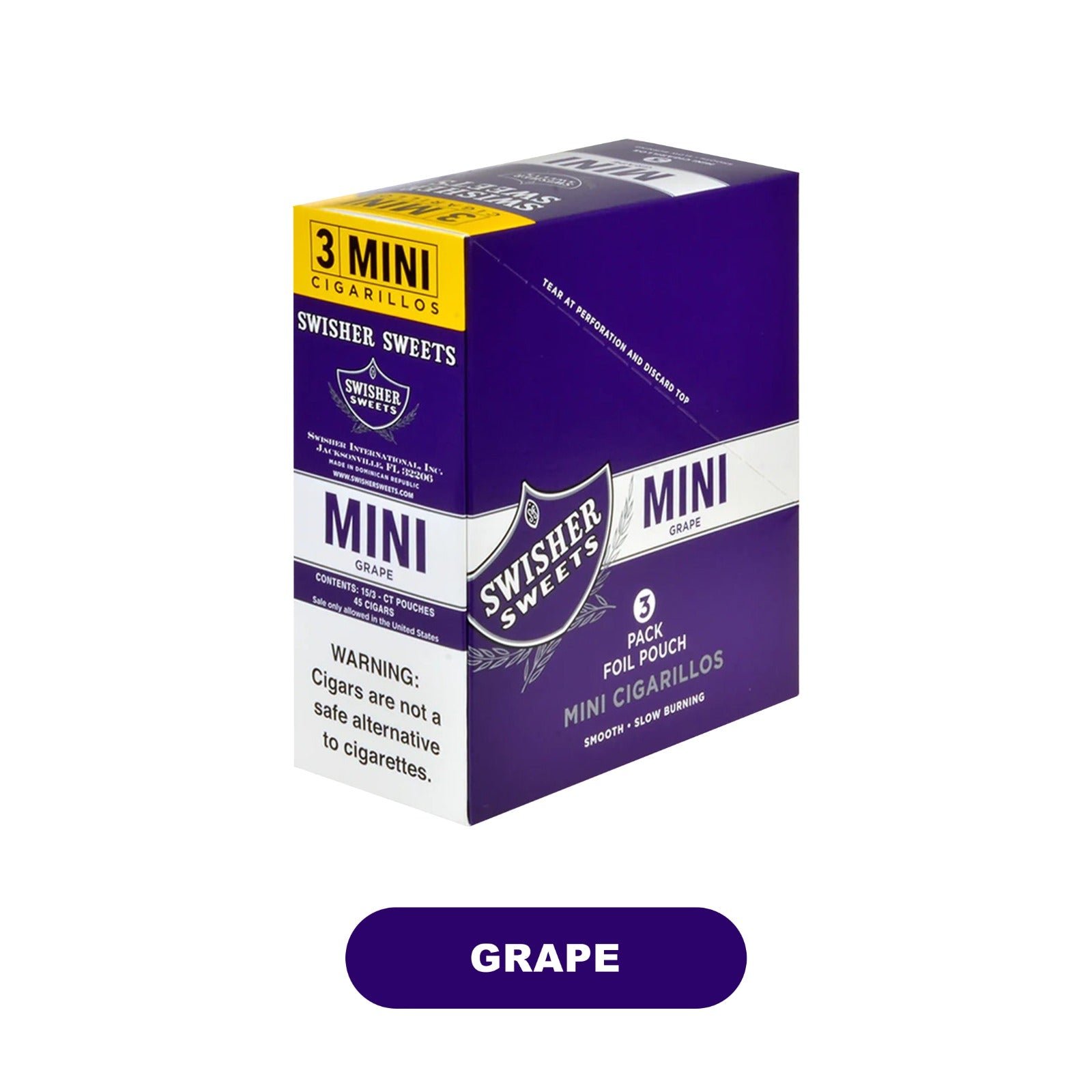 Swisher Mini Pouch 3pk Display- 15ct - Image 2