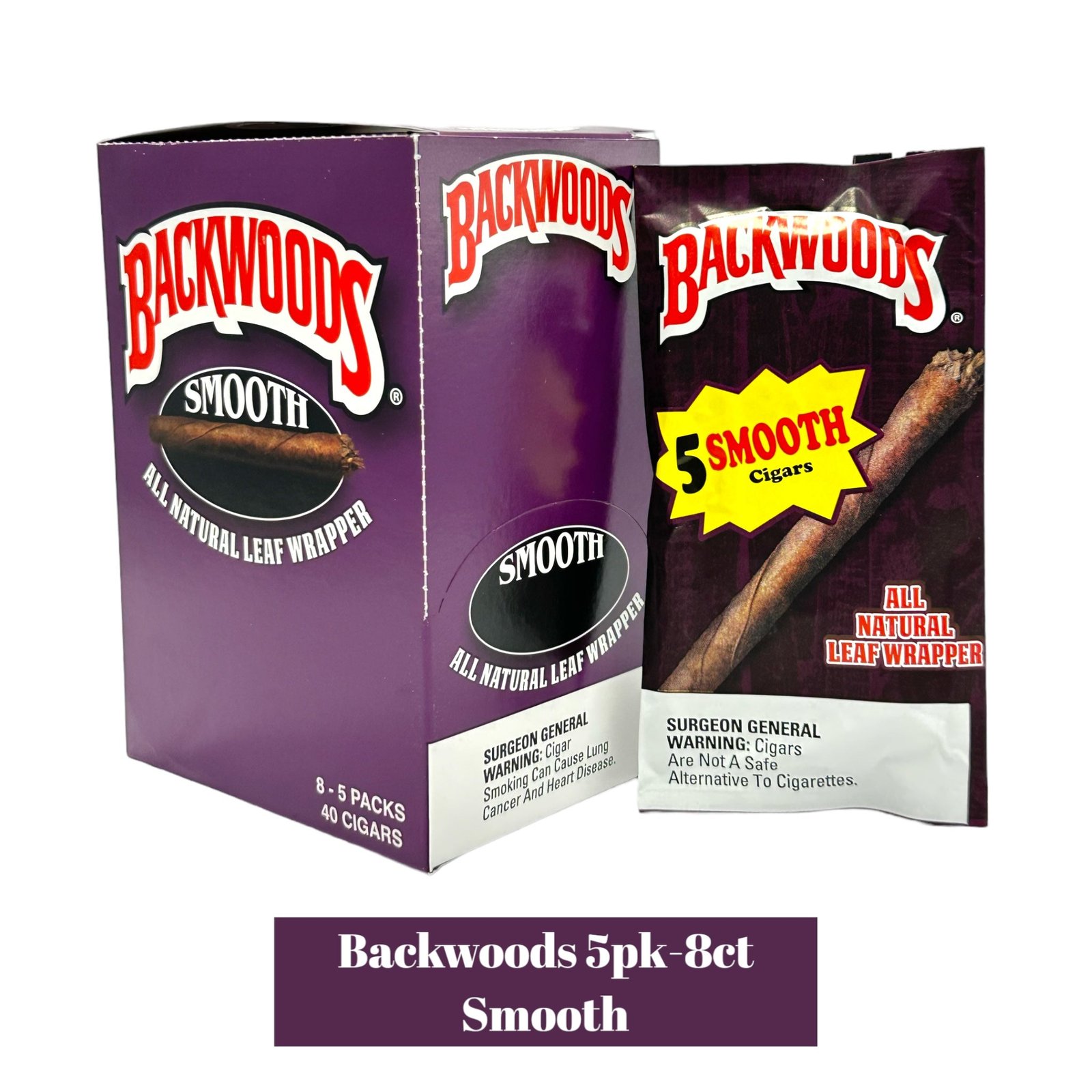 Backwoods Cigars 5pack Display- 8ct - Image 15