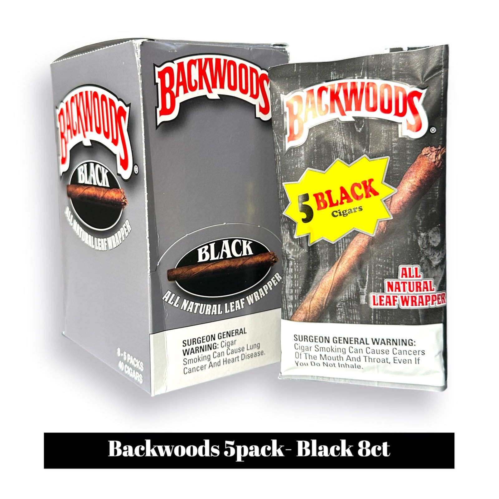 Backwoods Cigars 5pack Display- 8ct - Image 33