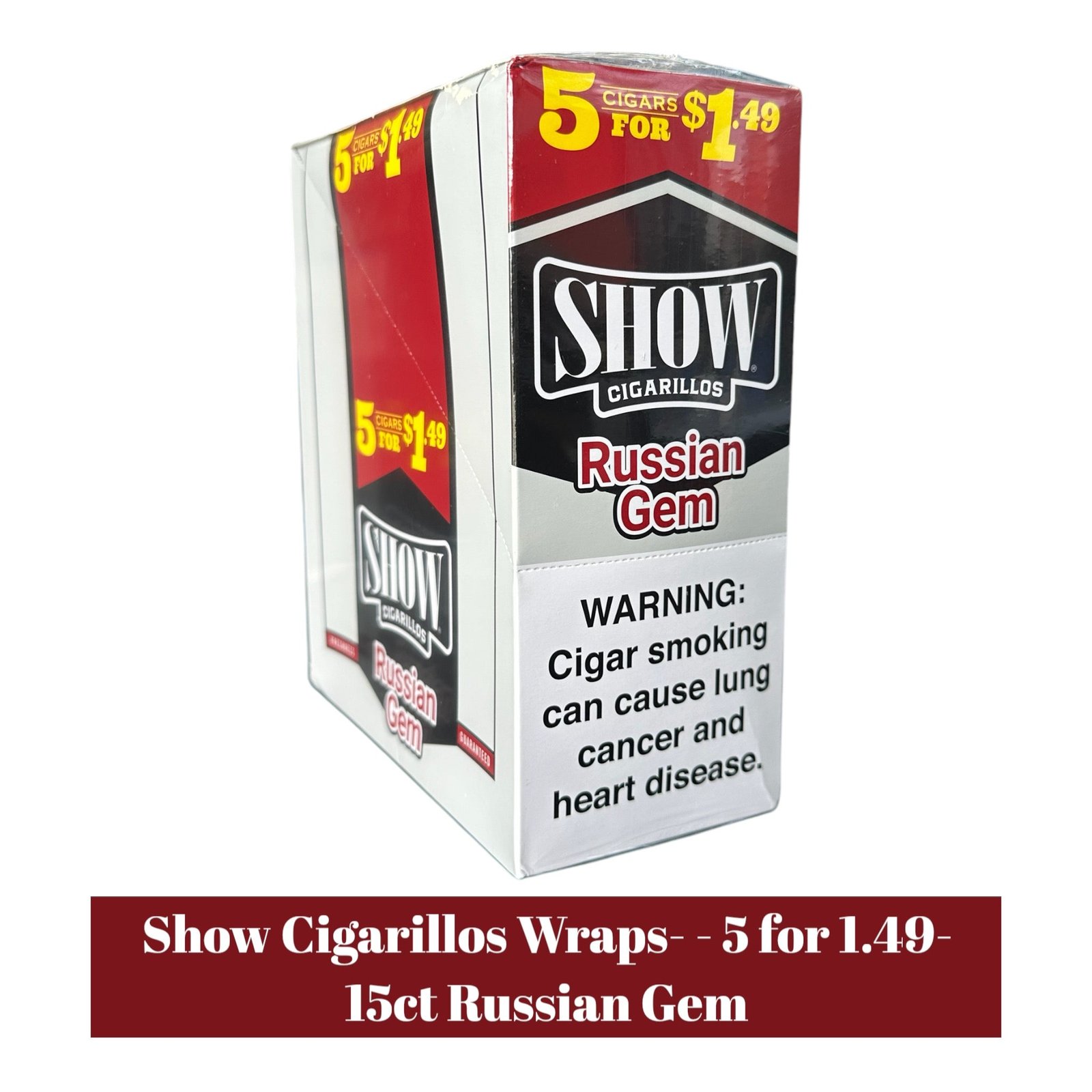 Show Cigarillos 5 for 1.49 - 15ct - Image 10