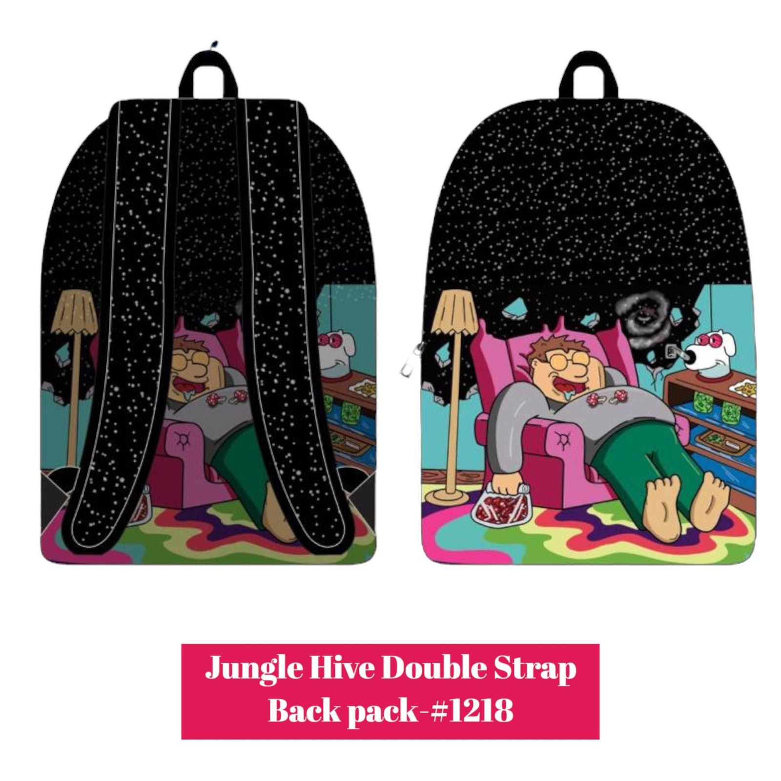 Jungle Hive Double Strap Backpack - Image 2