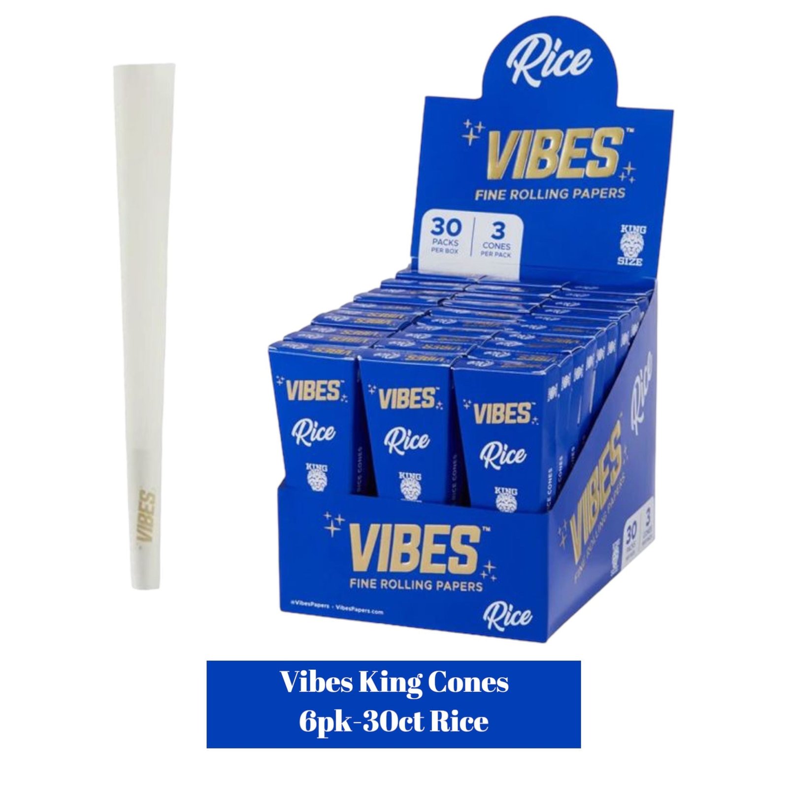 Vibes KING Cone 3pk-30ct - Image 2