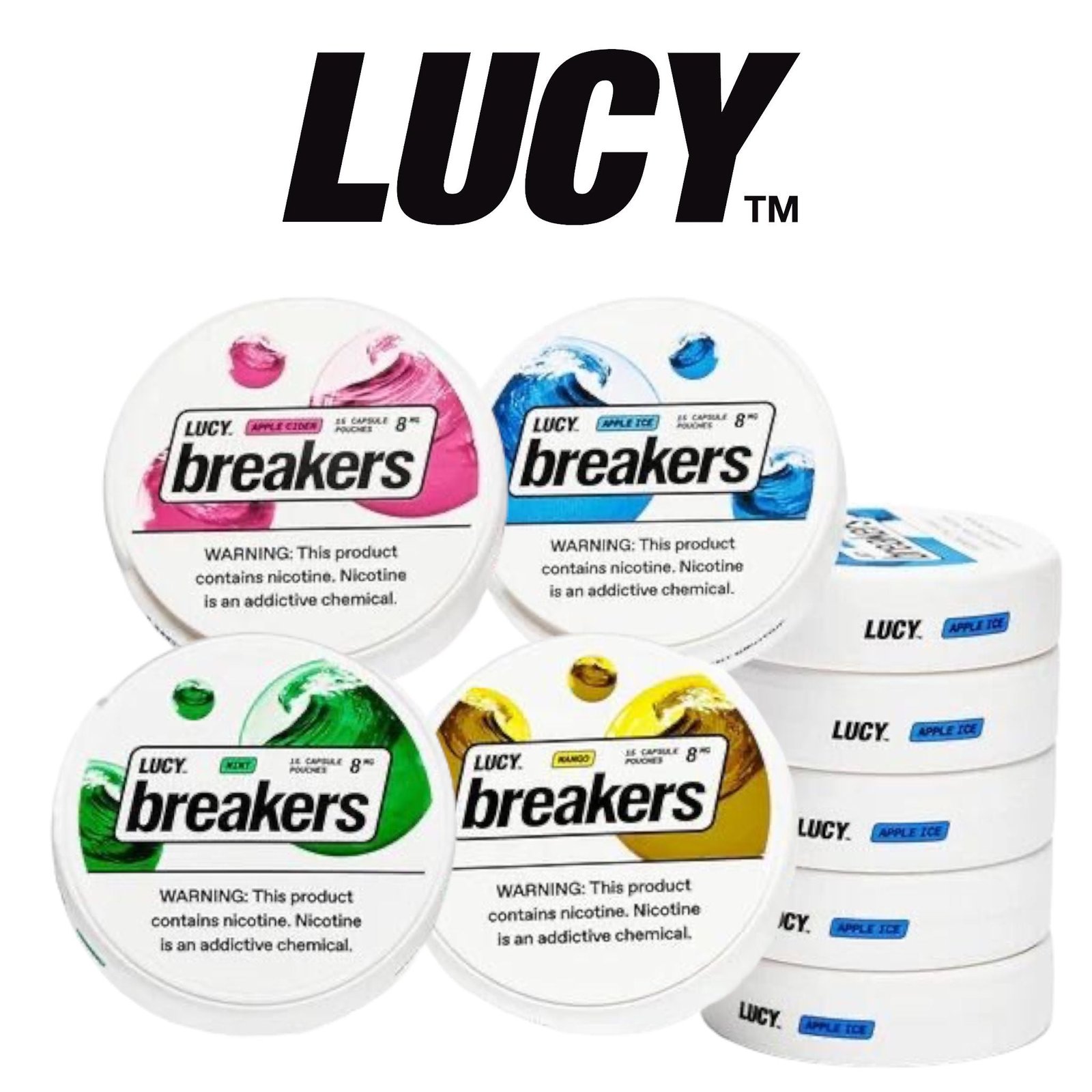 Lucy Breakers 8mg Nicotine Pouches 15pk - 5ct - Image 7