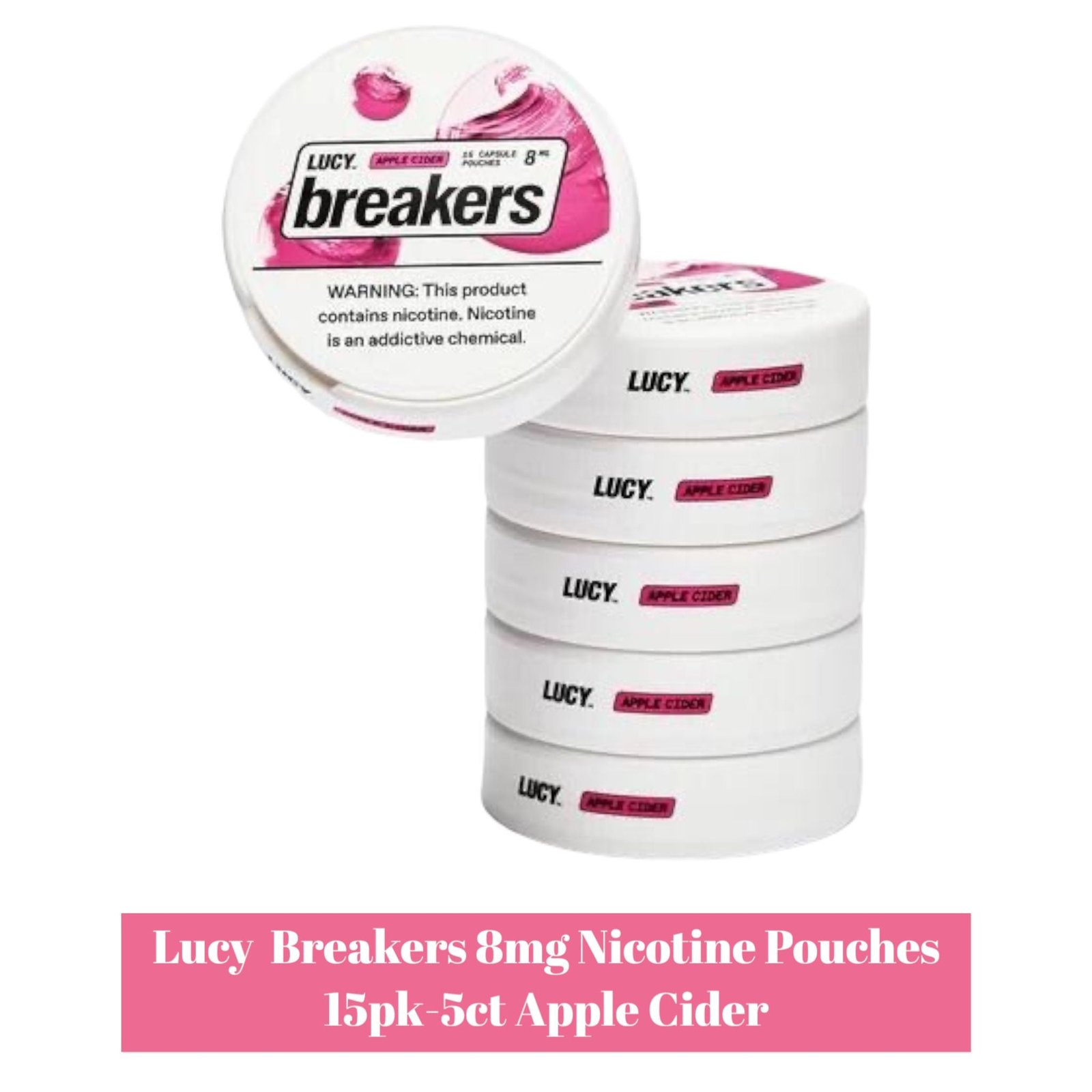 Lucy Breakers 8mg Nicotine Pouches 15pk - 5ct