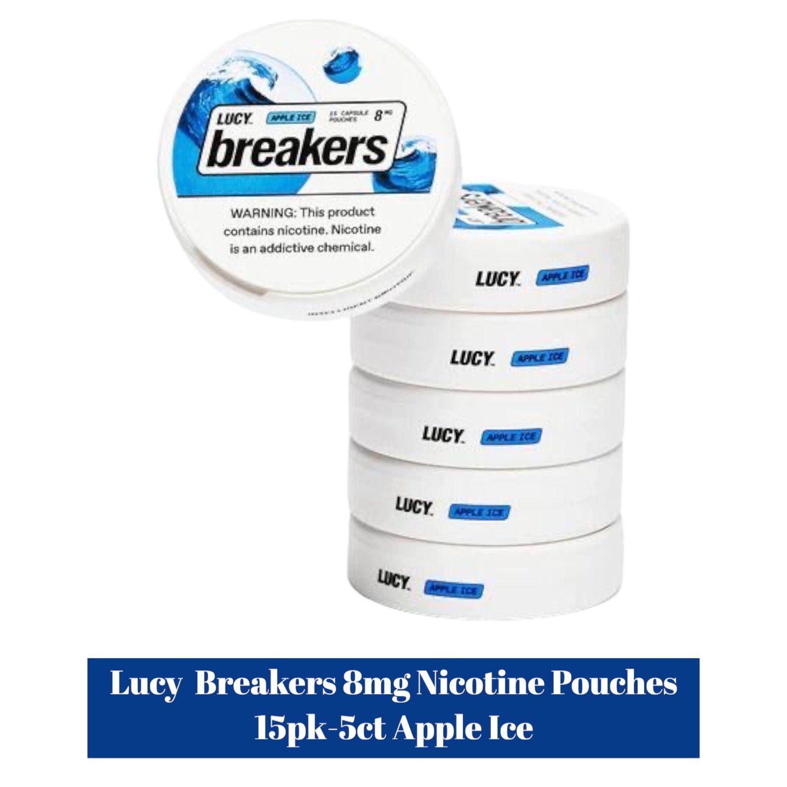 Lucy Breakers 8mg Nicotine Pouches 15pk - 5ct - Image 5