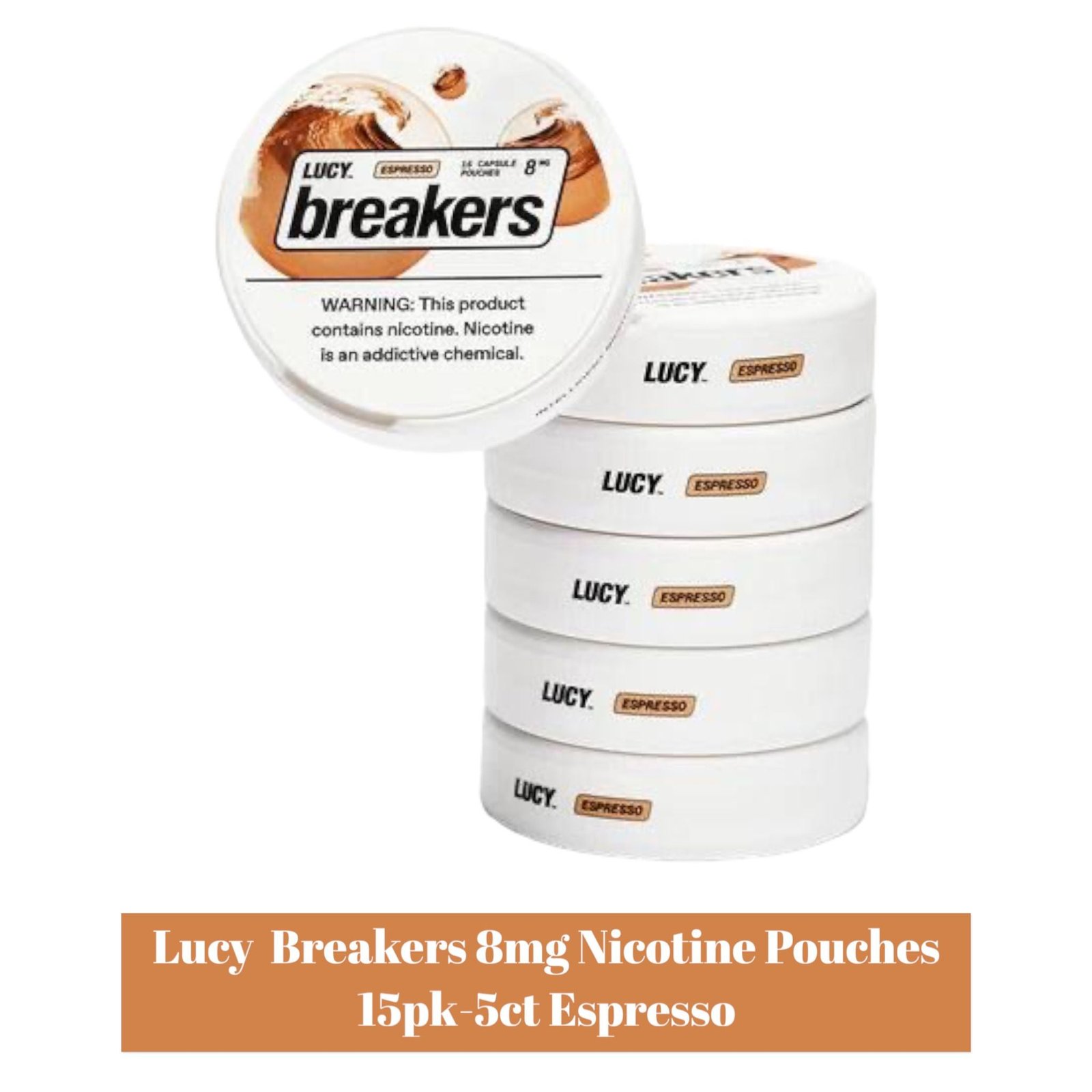 Lucy Breakers 8mg Nicotine Pouches 15pk - 5ct - Image 2