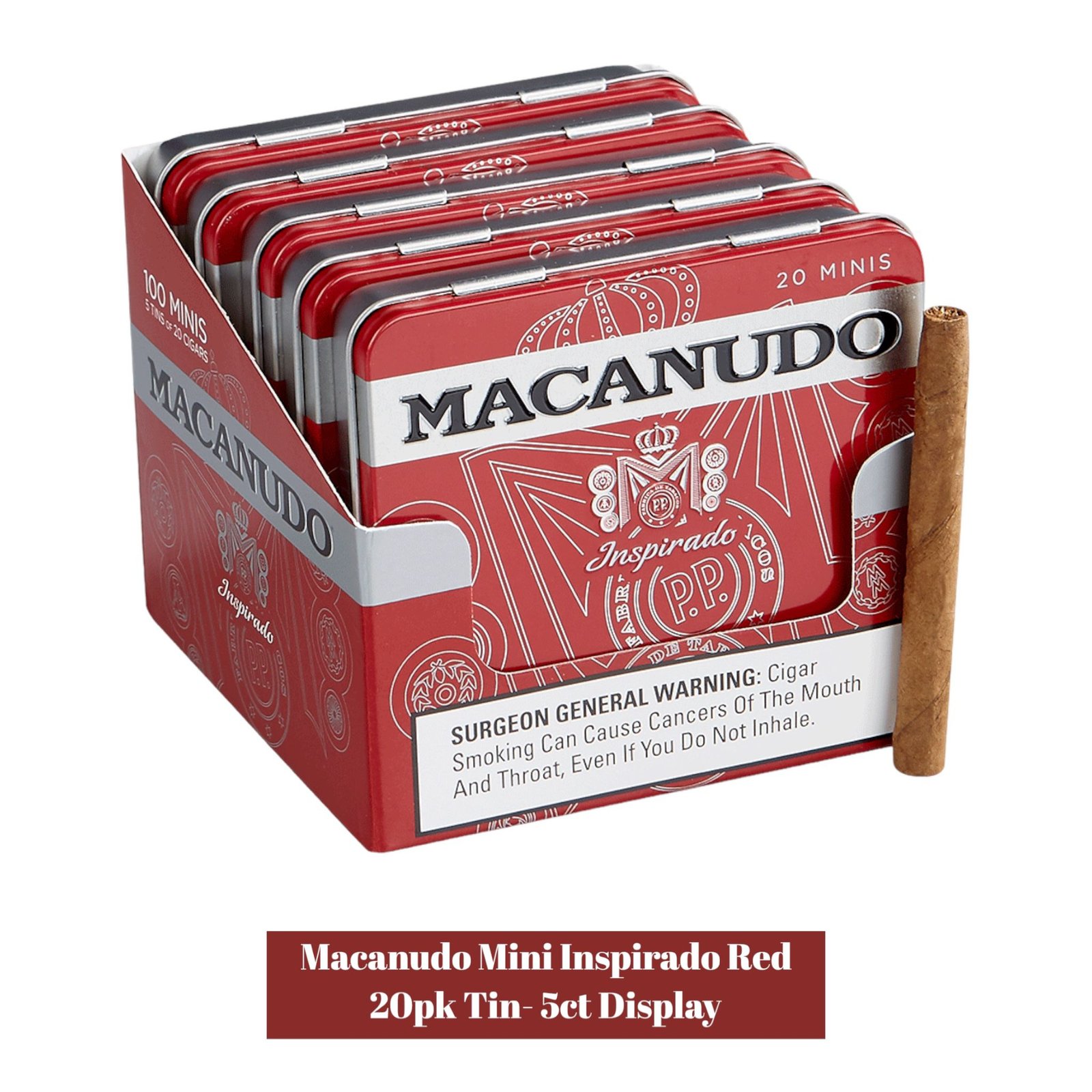Macanudo Mini Inspirado 20pk Tin-5ct Display - Image 2