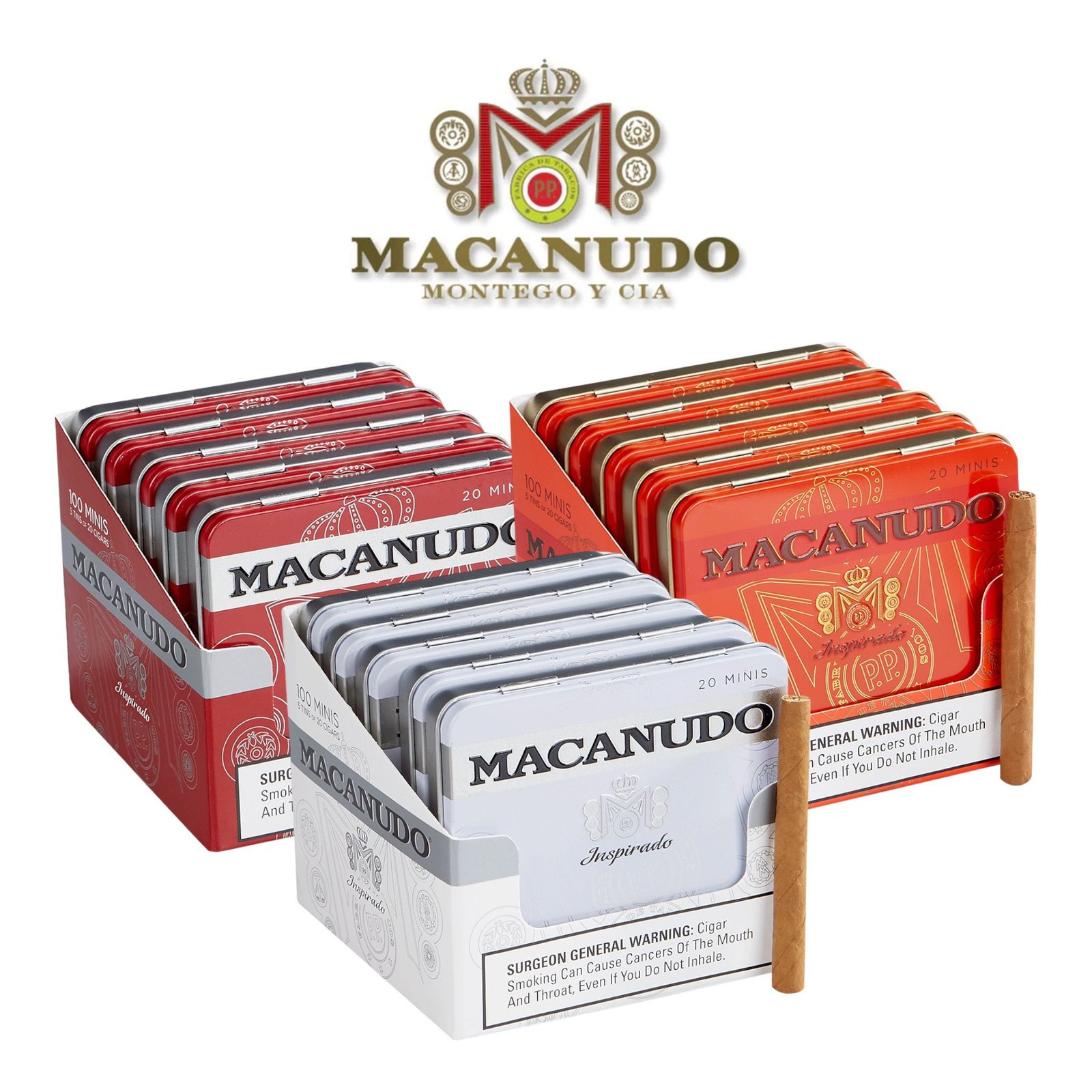 Macanudo Mini Inspirado 20pk Tin-5ct Display - Image 4