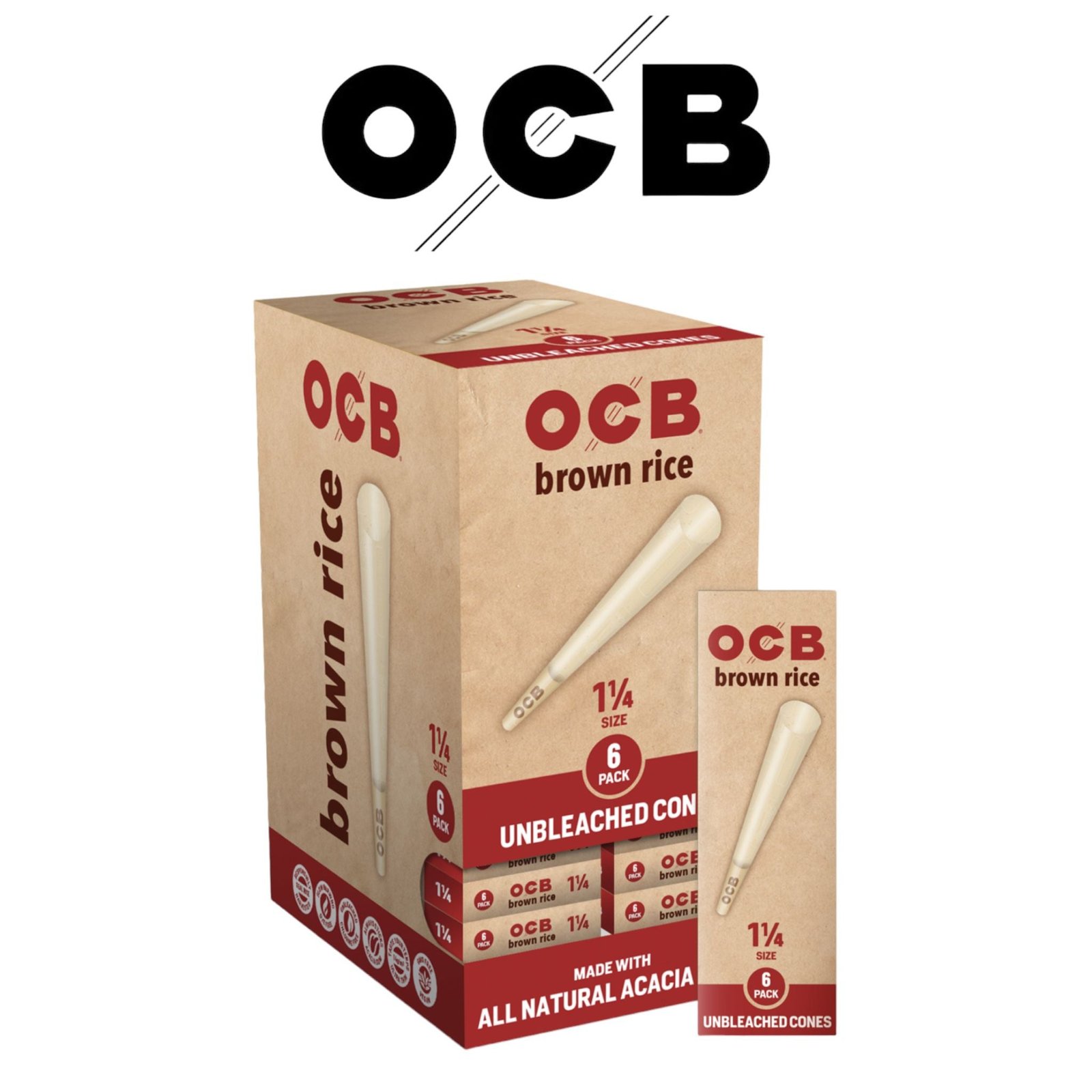 OCB Rice Cone 1 1/4- 24ct