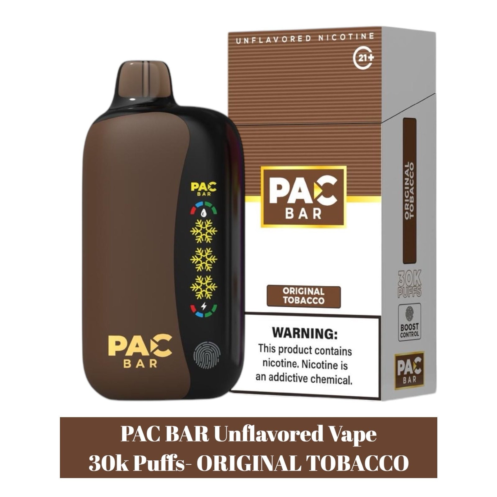 Pac Bar 30k Unflavored 4%Disposable Vape - 5ct - Image 6