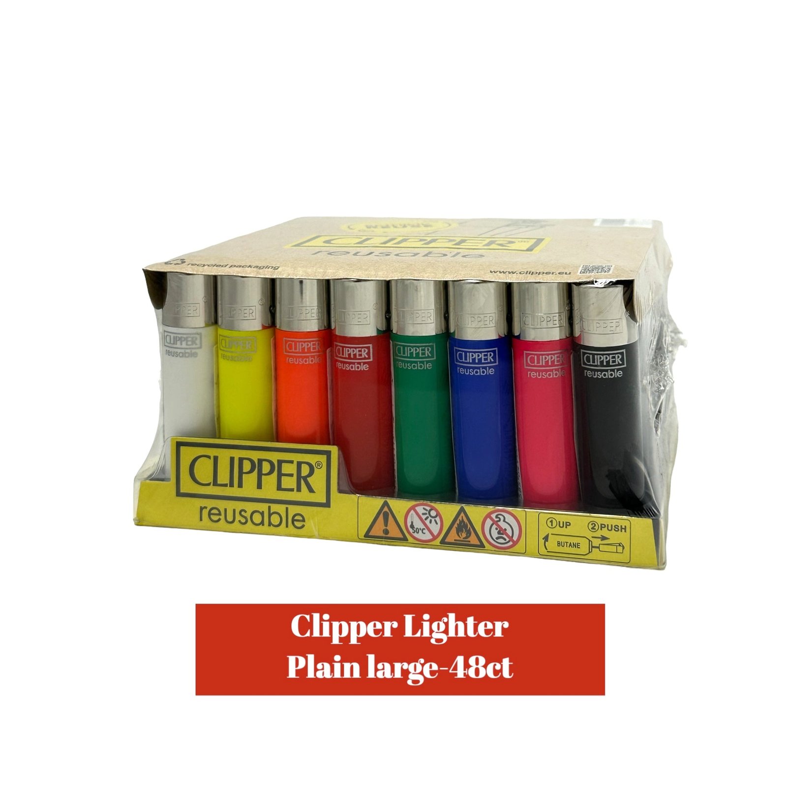 Clipper Lighters Plain Large- 48ct - Image 2