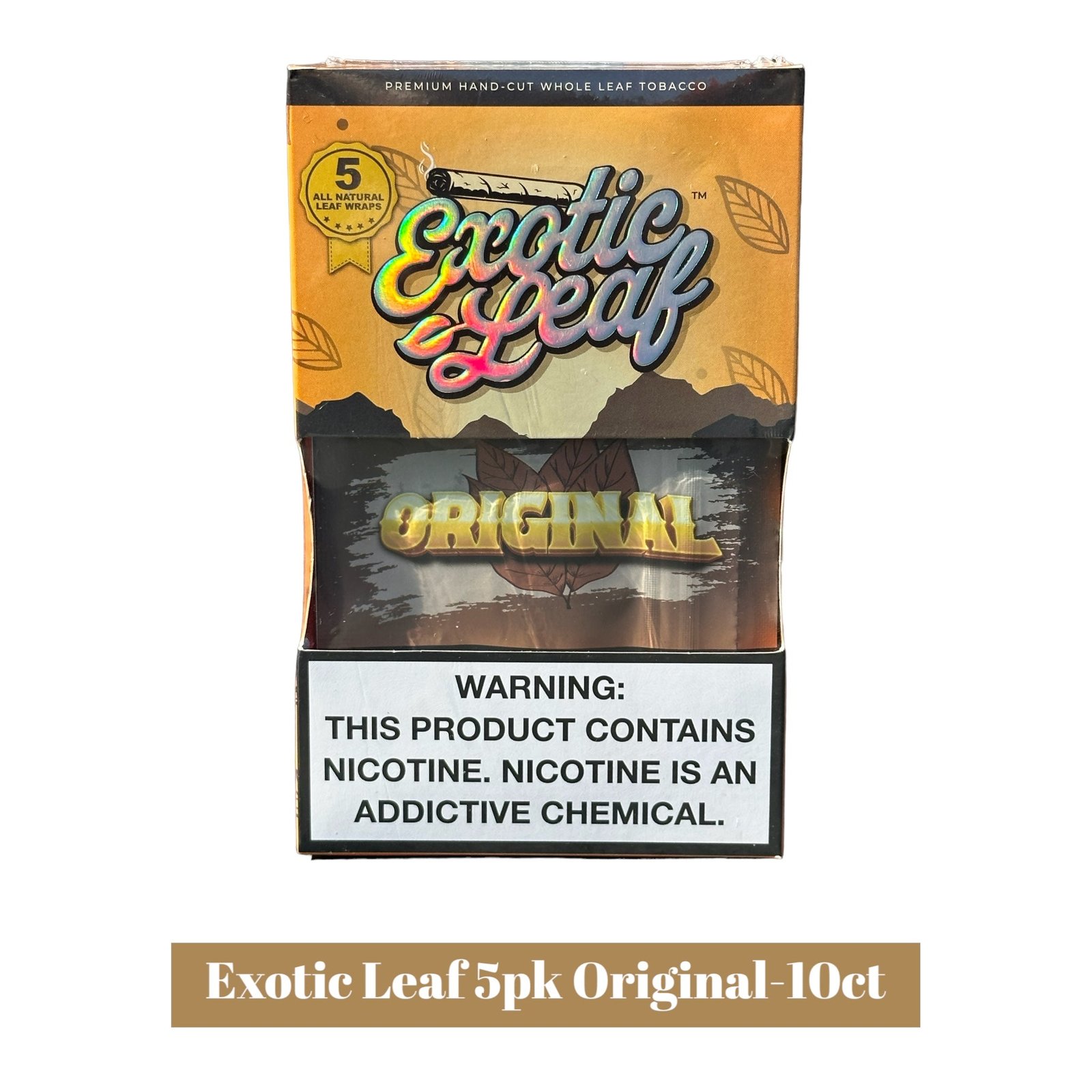 Exotic Leaf Blunt Wraps 5pk Display- 10ct - Image 3
