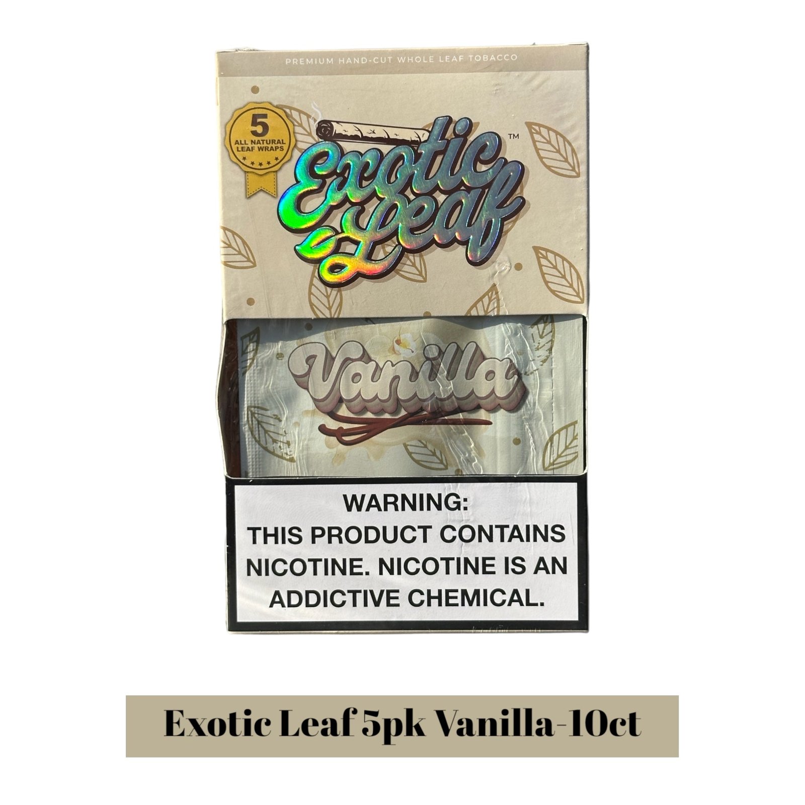 Exotic Leaf Blunt Wraps 5pk Display- 10ct - Image 5