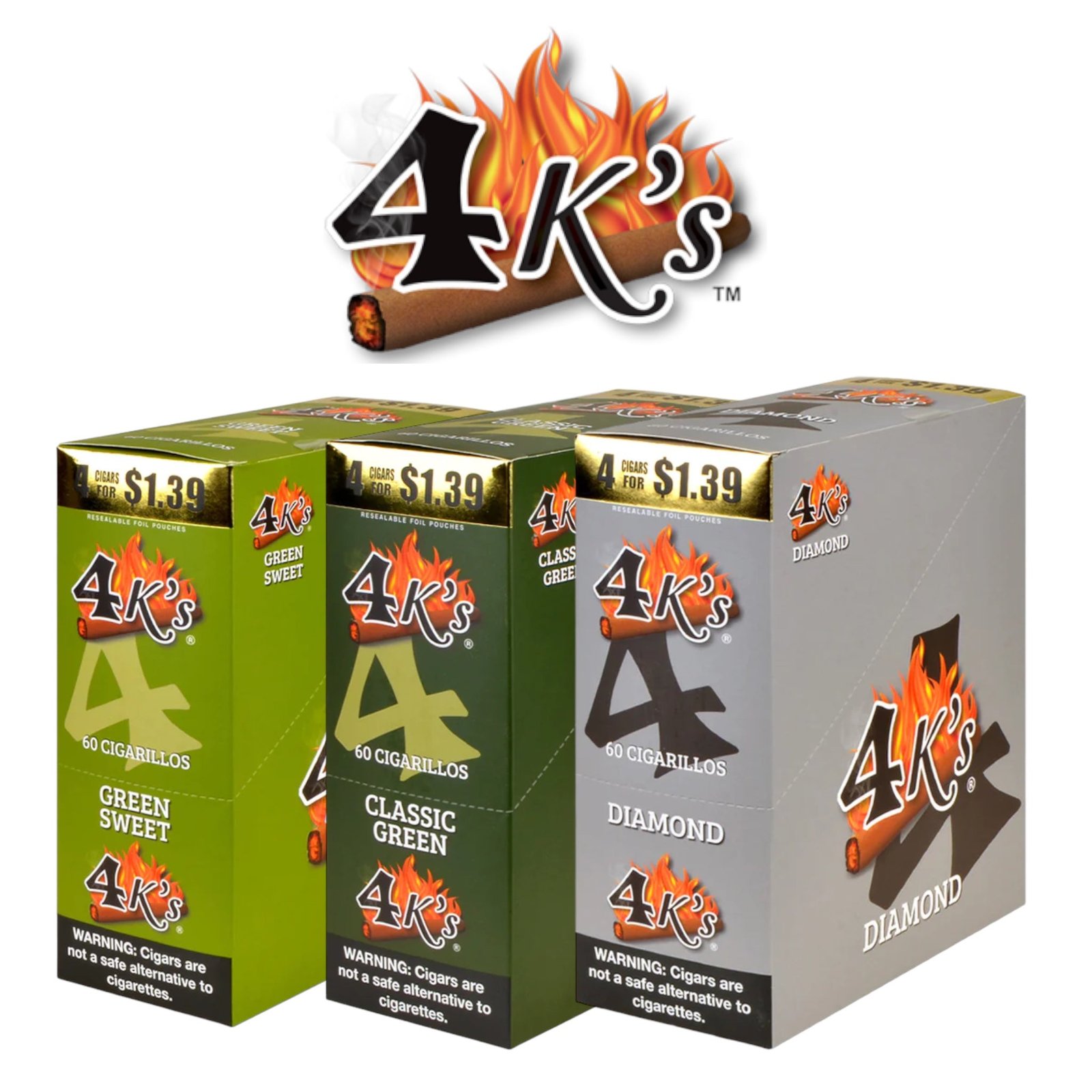 Good Times 4K's Cigarillos 4pk for 1.39- 15ct - Image 15
