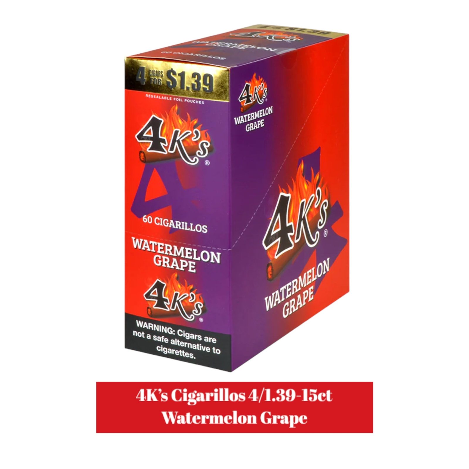 Good Times 4K's Cigarillos 4pk for 1.39- 15ct - Image 16