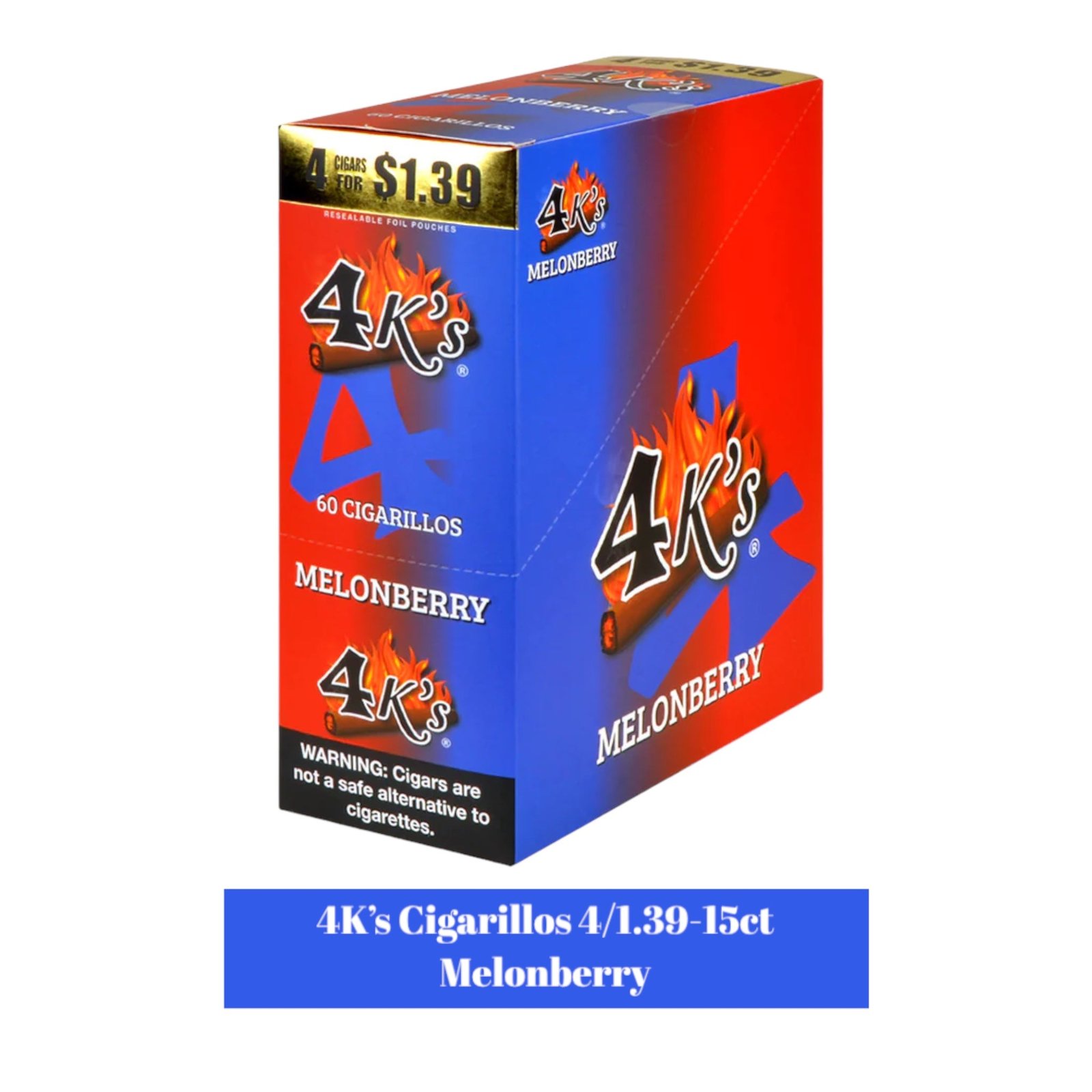 Good Times 4K's Cigarillos 4pk for 1.39- 15ct - Image 8