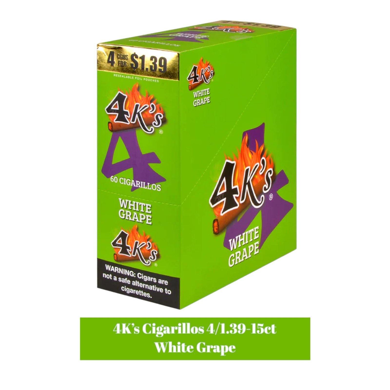 Good Times 4K's Cigarillos 4pk for 1.39- 15ct - Image 12