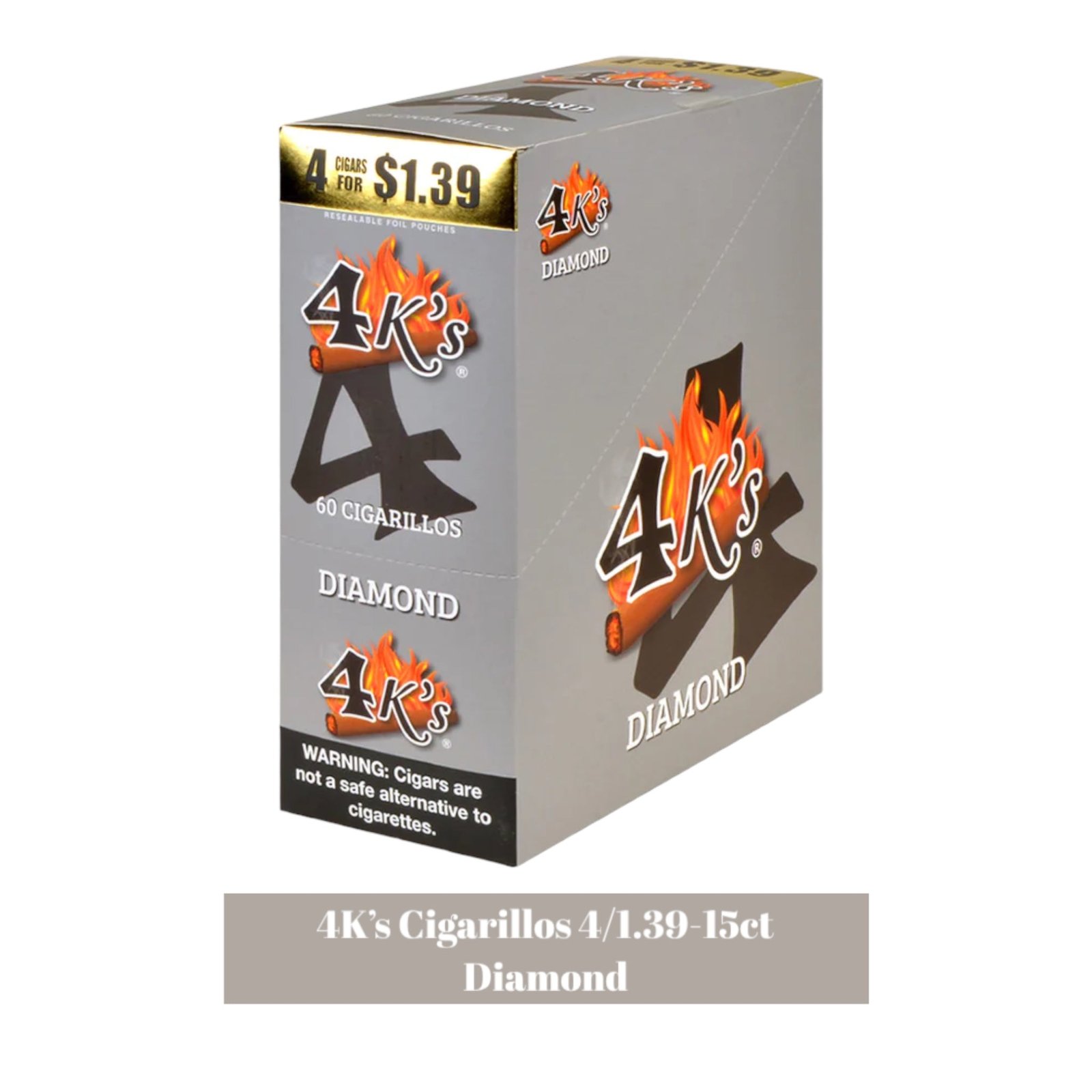 Good Times 4K's Cigarillos 4pk for 1.39- 15ct - Image 2