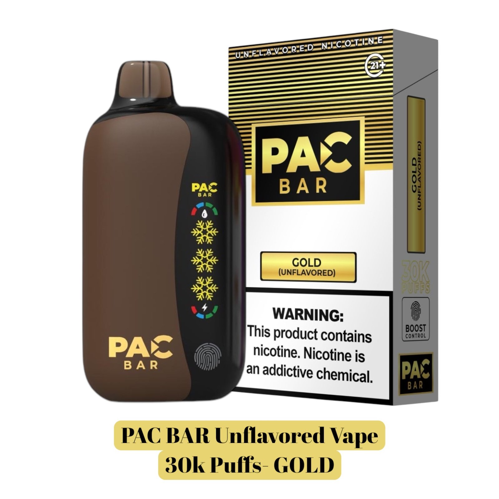 Pac Bar 30k Unflavored 4%Disposable Vape - 5ct - Image 7