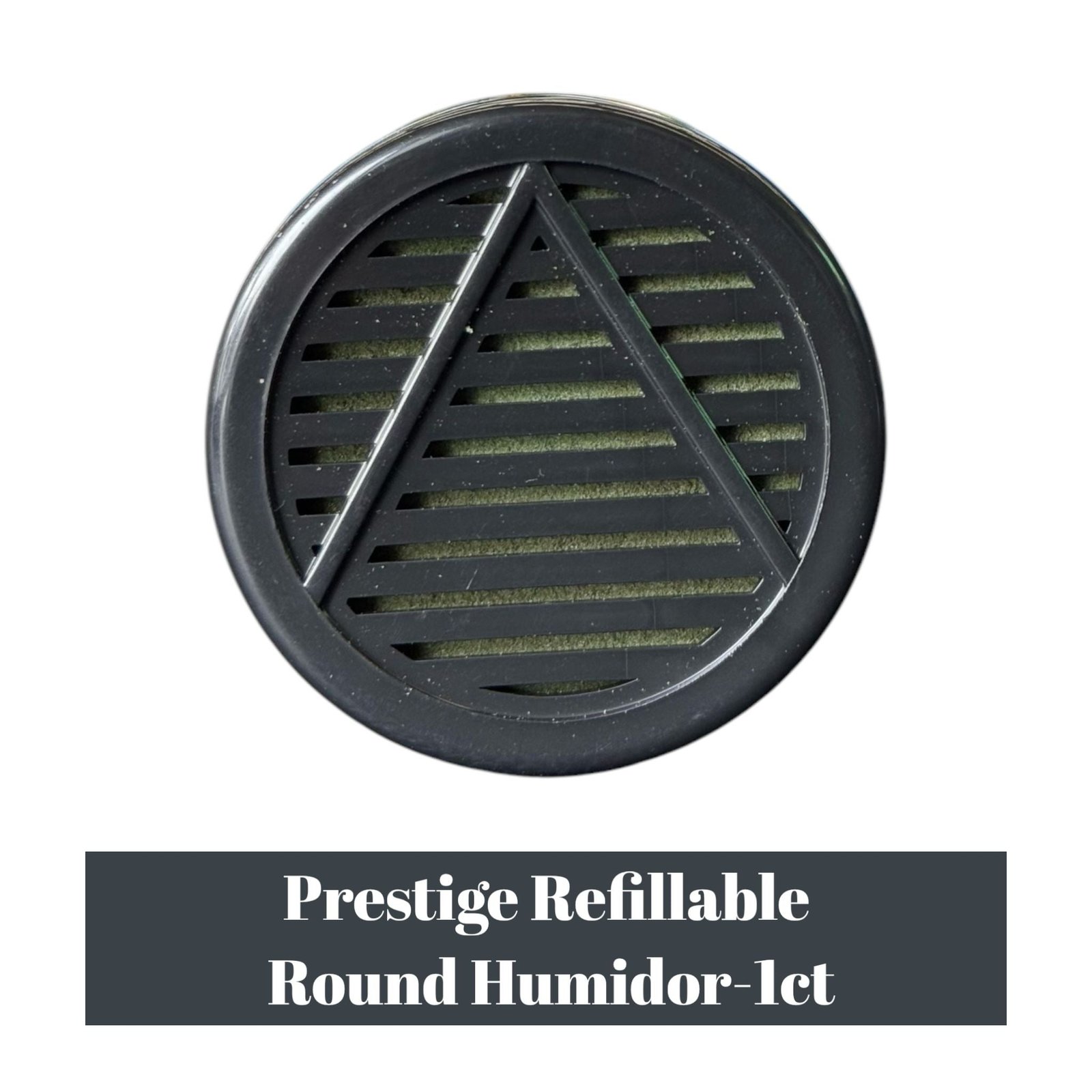 Prestige Refillable Round Humidor-1ct - Image 2