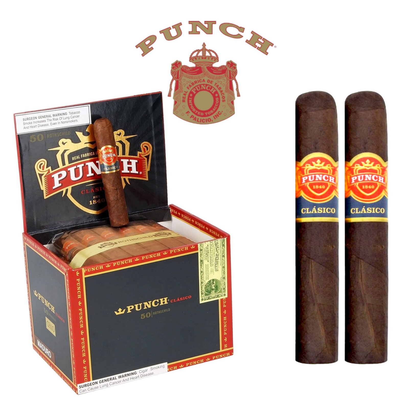 Punch Rothschilds Maduro -50ct
