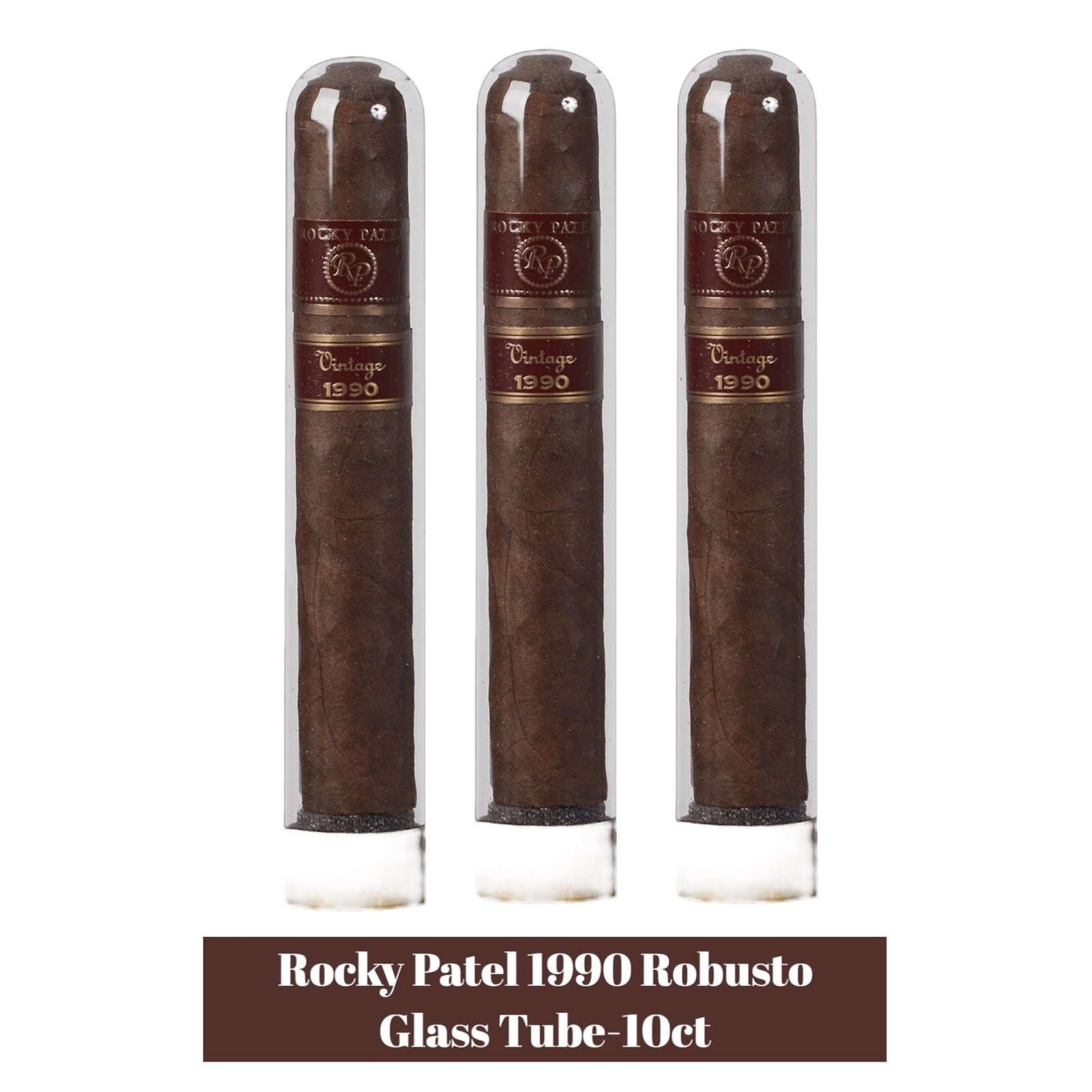 Rocky Patel 1990 Robusto Glass Tube- 10ct - Image 2