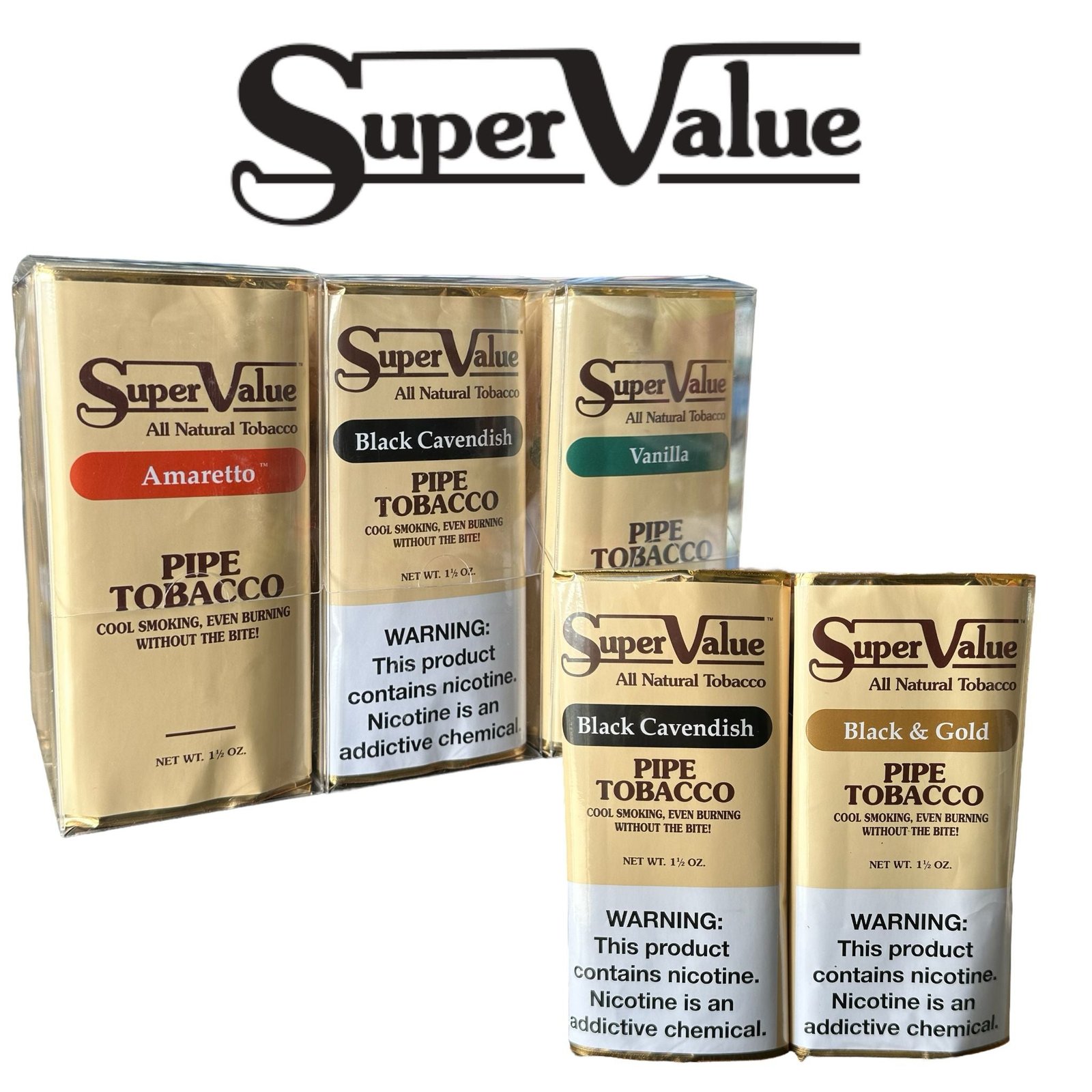 Super Value Pipe Tobacco 1.5 oz -6ct - Image 7