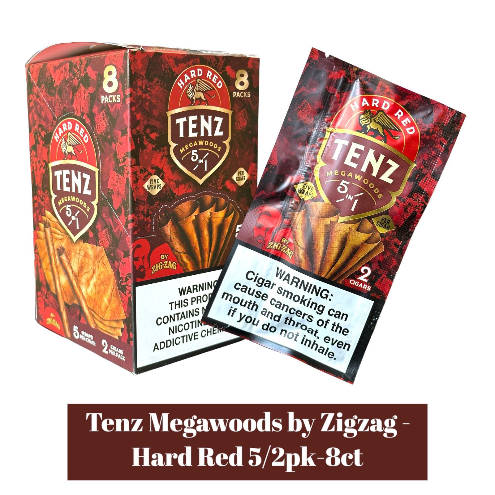 Tenz Megawoods By Zig Zag 5/2pk -8ct - Image 2