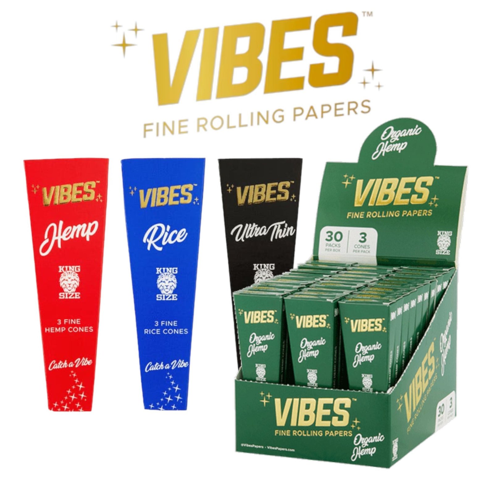 Vibes KING Cone 3pk-30ct - Image 5