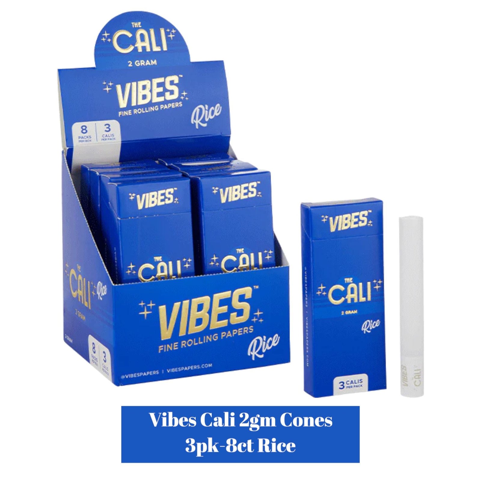Vibes CALI Cone 2gm 3pk-8ct - Image 2